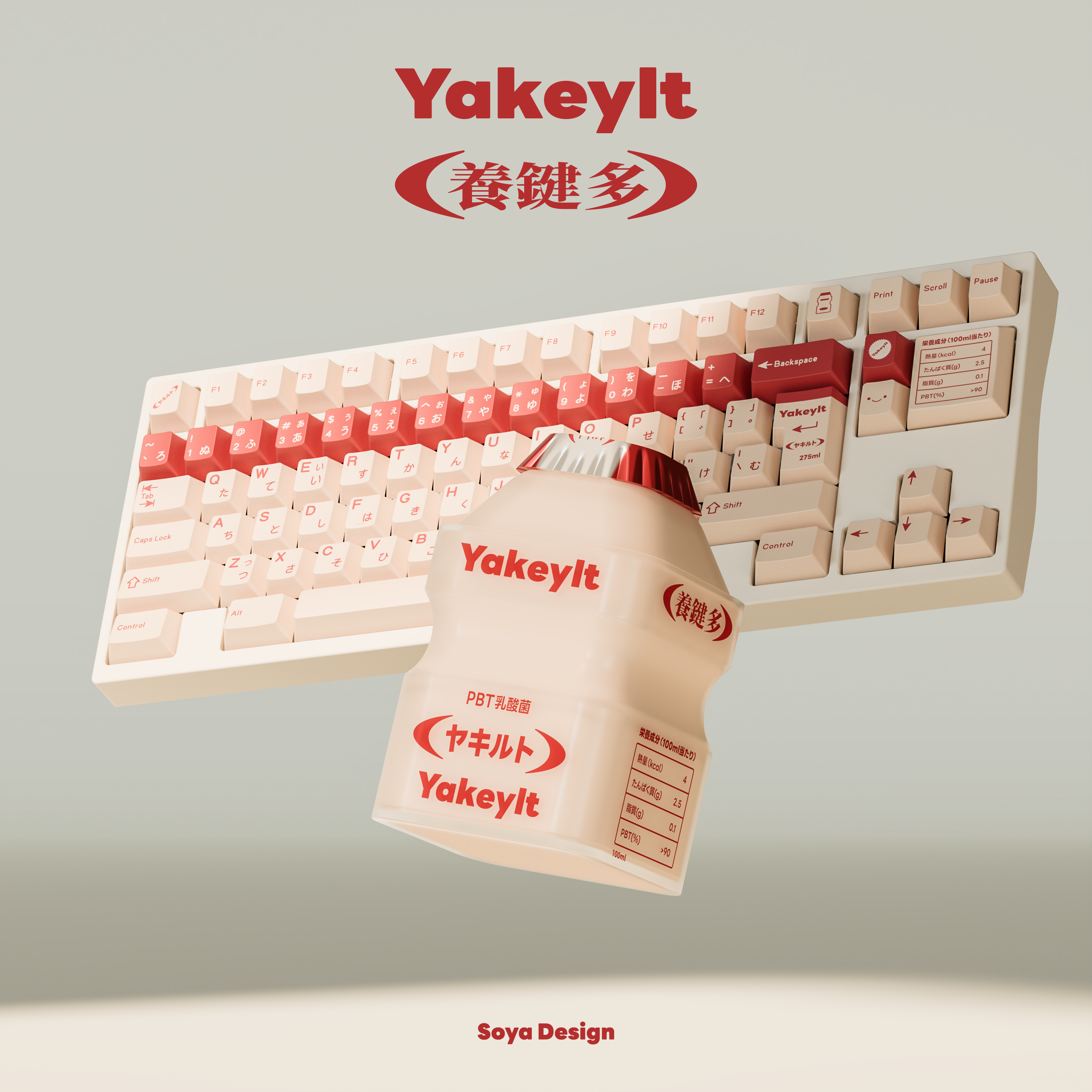 Tutkeys Yakeylt Keycaps - PBT Dye-Sub Keycap Cherry Profile Keycap Set