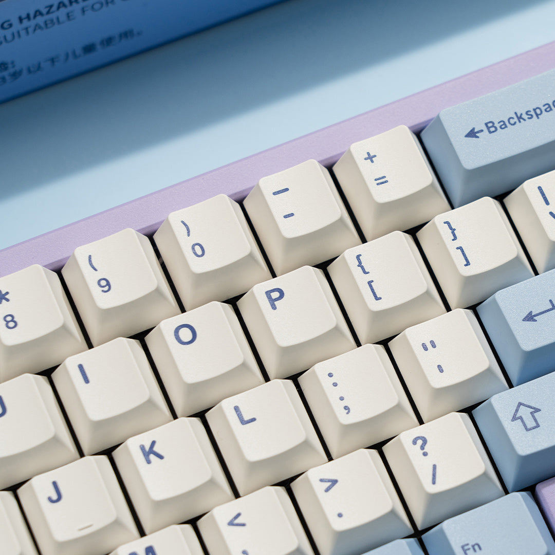 Wuque WS Blue Oasis Keycaps Cherry Profile
