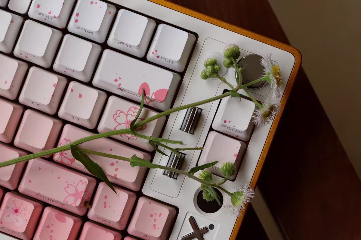 JKDK Sakura Dream Side-Print OEM PBT Keycap Set