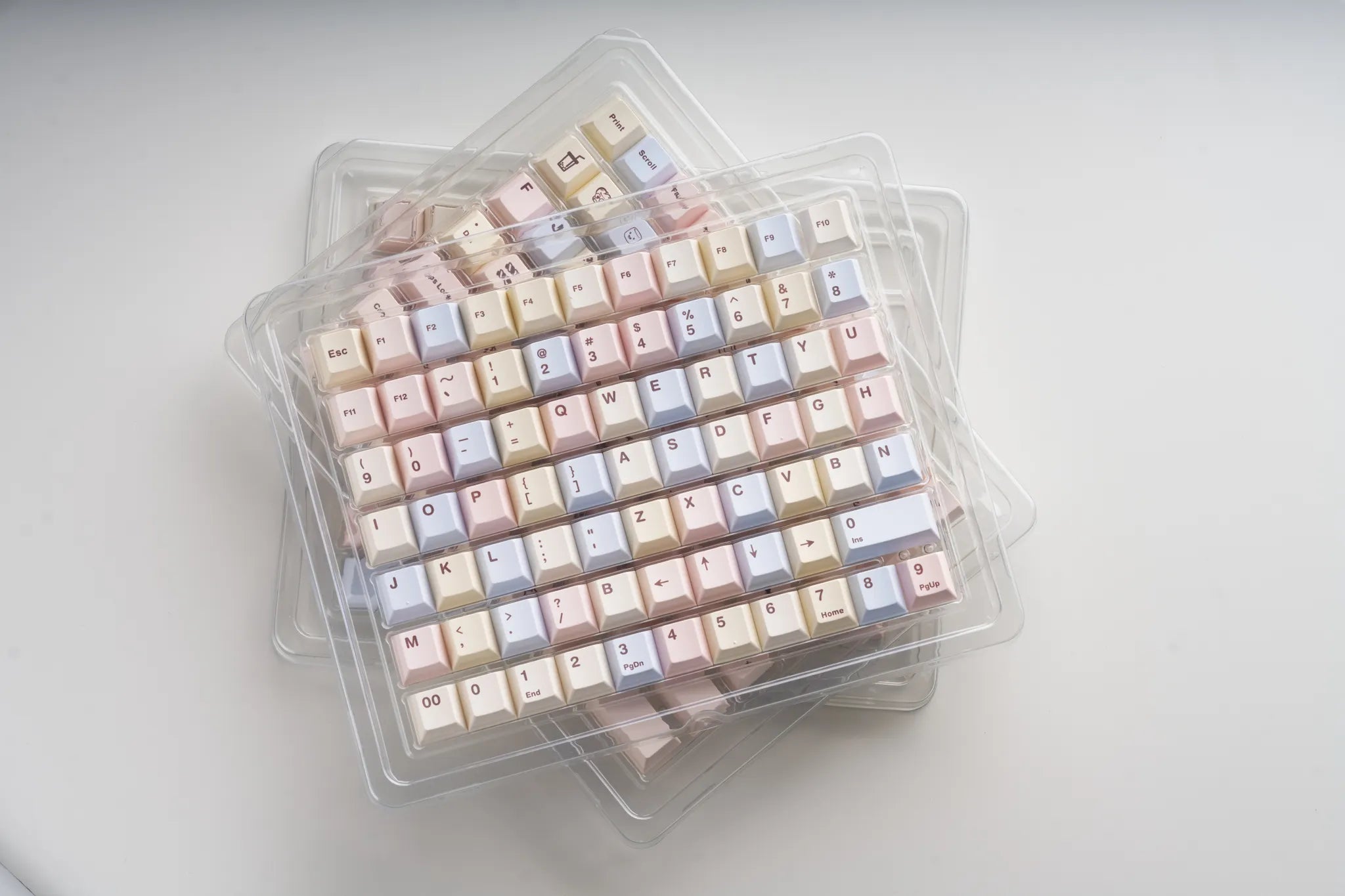 Qwertykeys QK Bubble Tea Marshmallow Keycap Set – Cherry Profile PBT Dye-Sub Keycaps