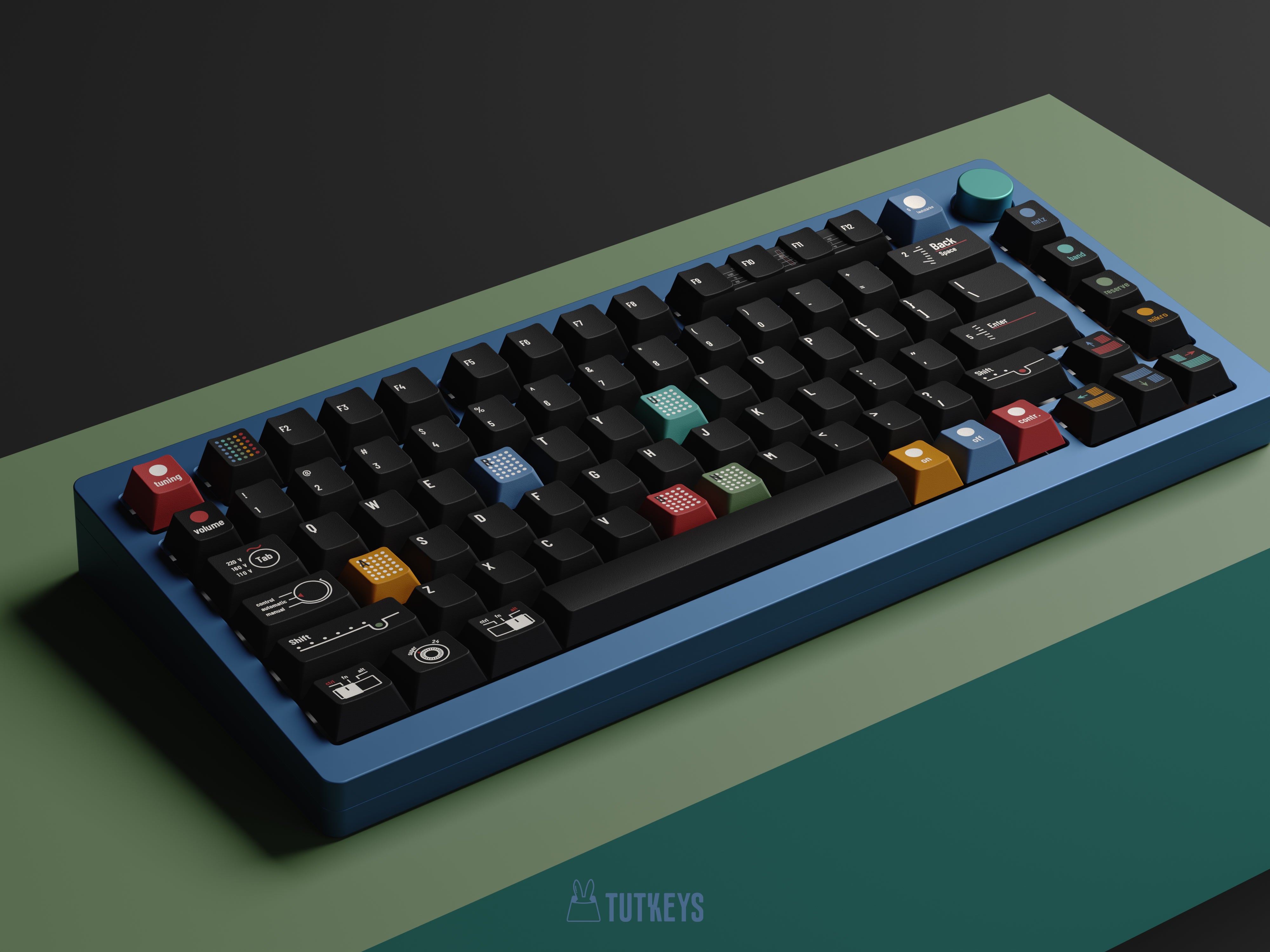 Tutkeys AG1921 DARK Braun Keycap Set