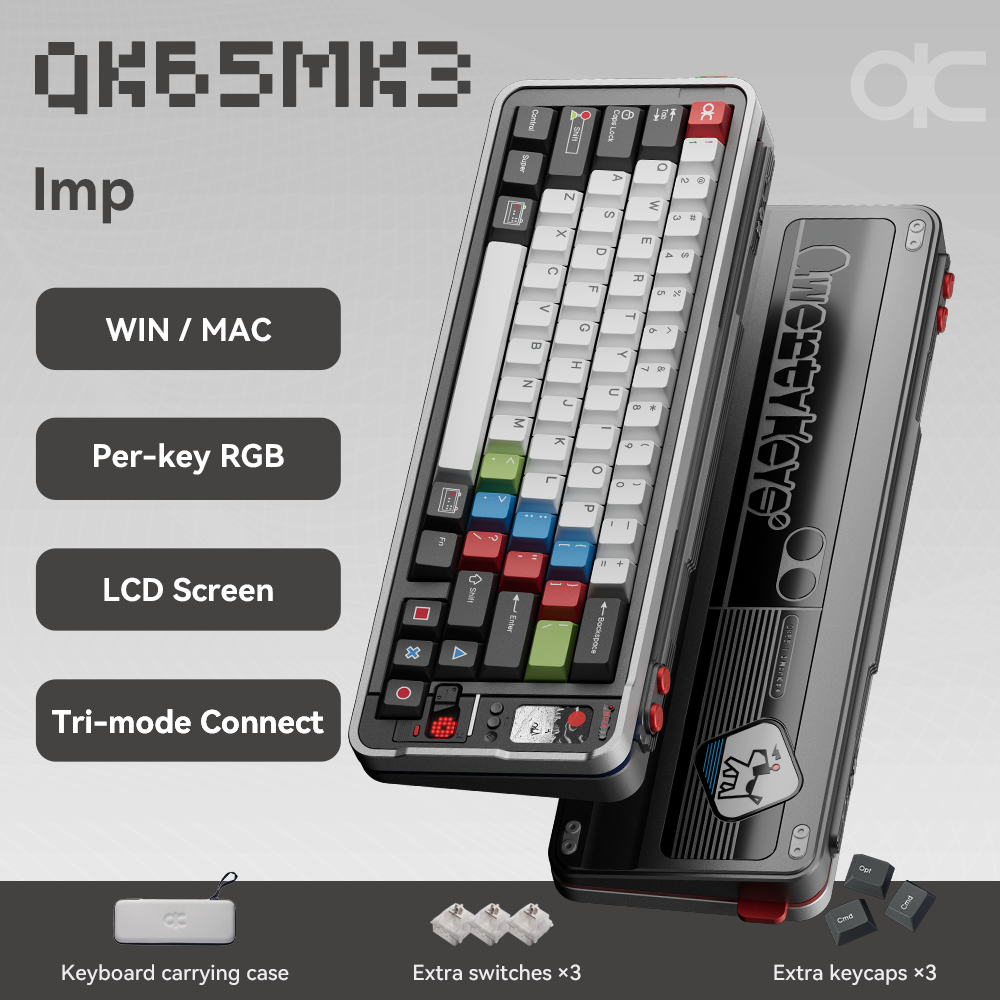 QK65 MK3 Custom Mechanical Keyboard - Prebuilt