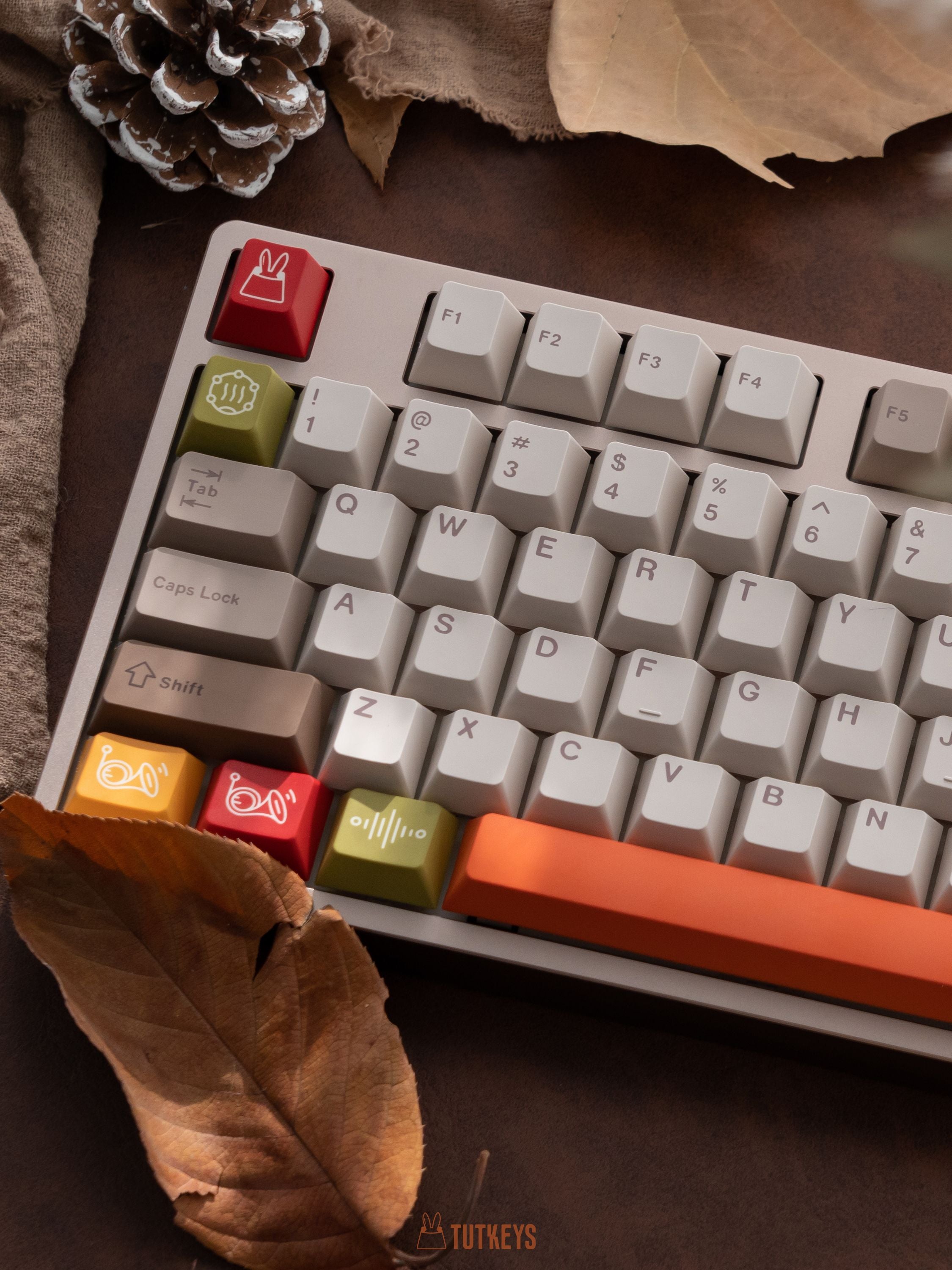 Tutkeys Autumn Concert Keycaps - PBT Cherry Profile All in One Set
