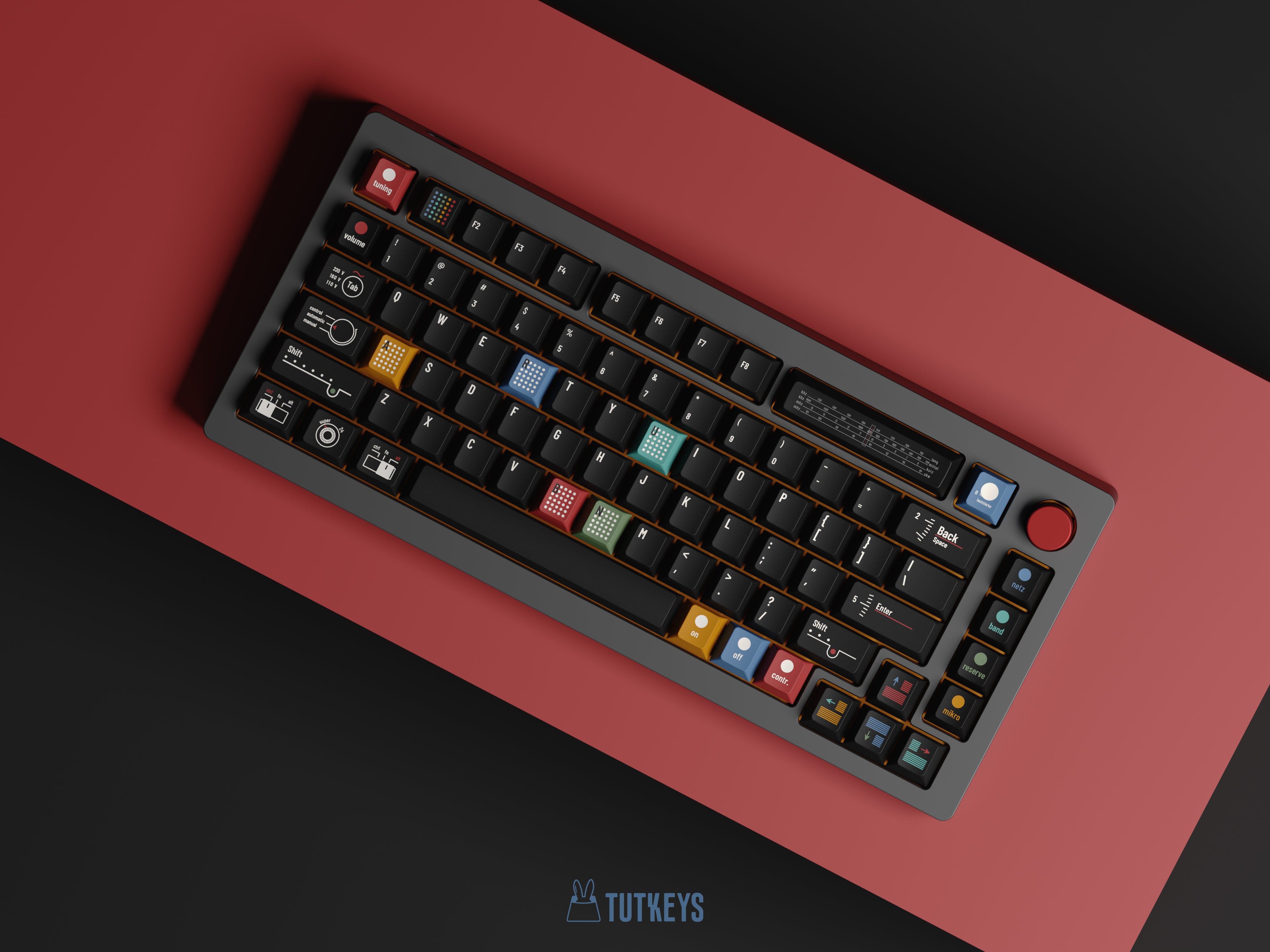 Tutkeys AG1921 DARK Braun Keycap Set