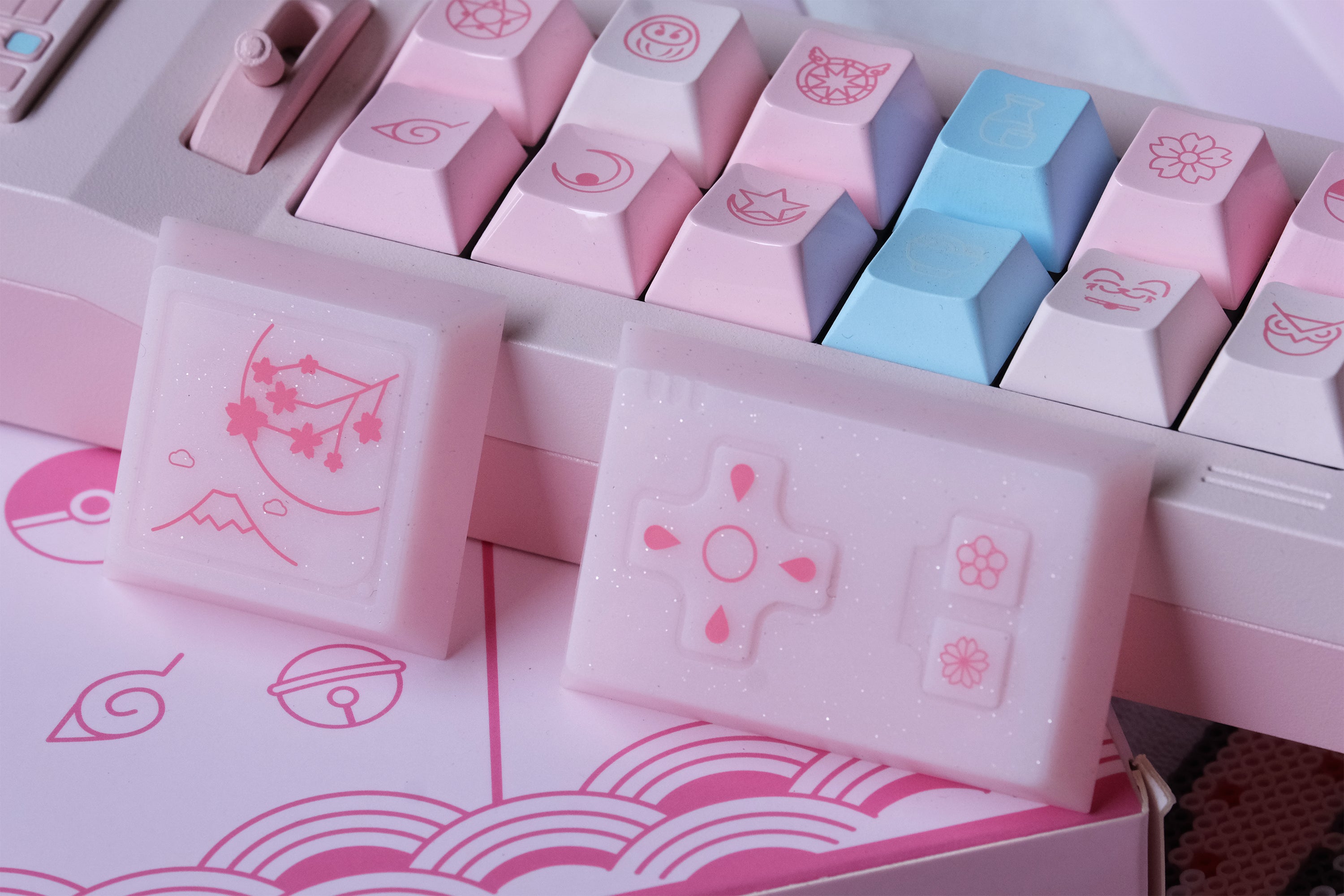 80Retros (South Korea) Blush 1990s OEM Profile PBT Keycap Set