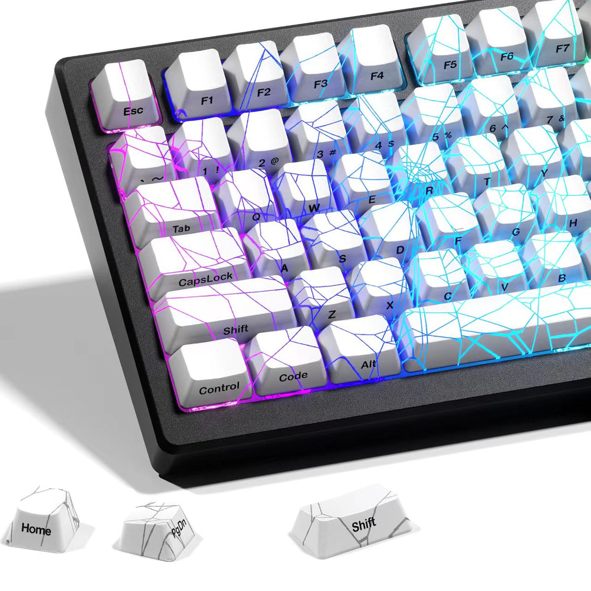 XVX IMD Spider Web Shine-Through OEM Profile 118-Key Keycap Set