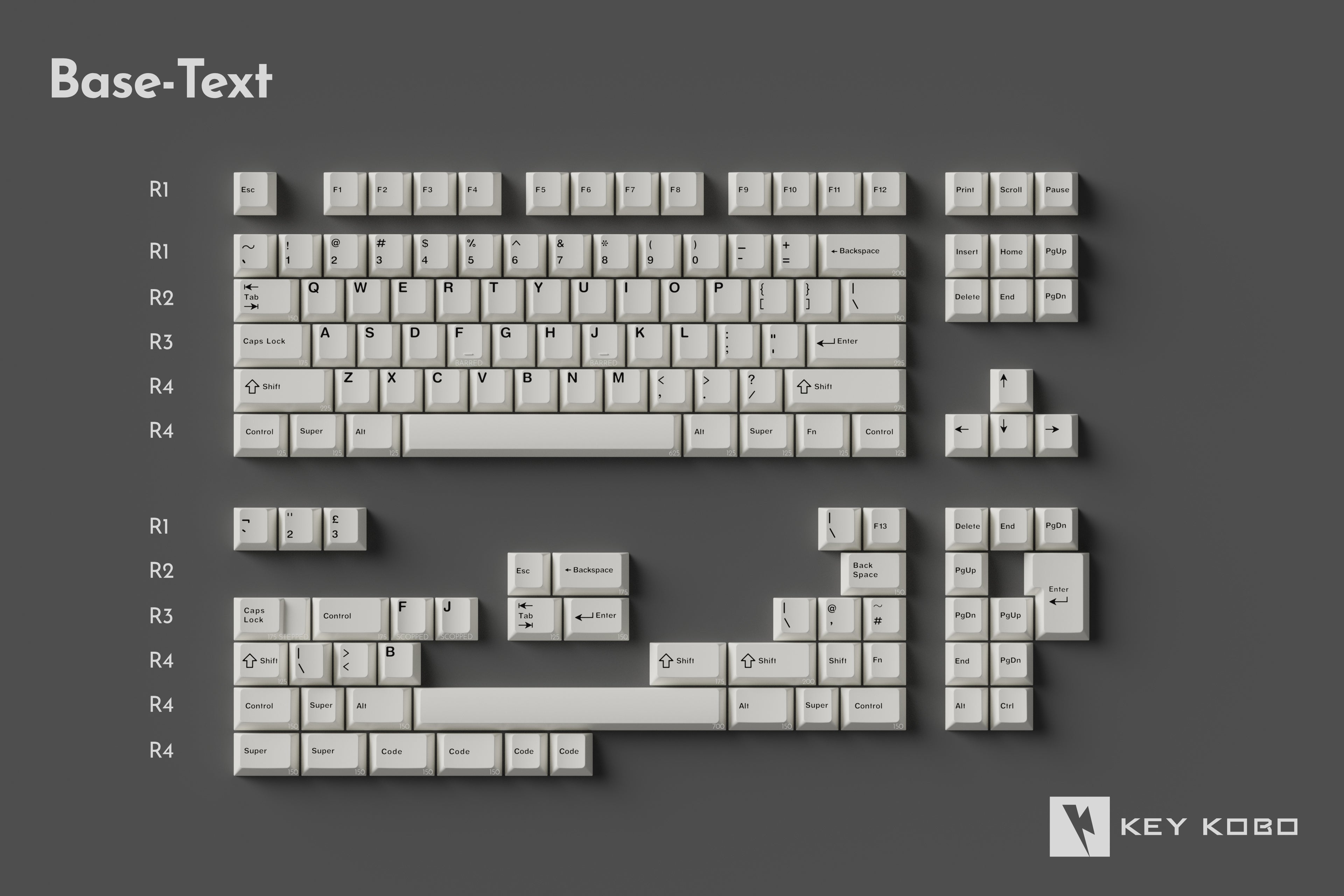 Keykobo BOW ABS Double-shot Keycap Set