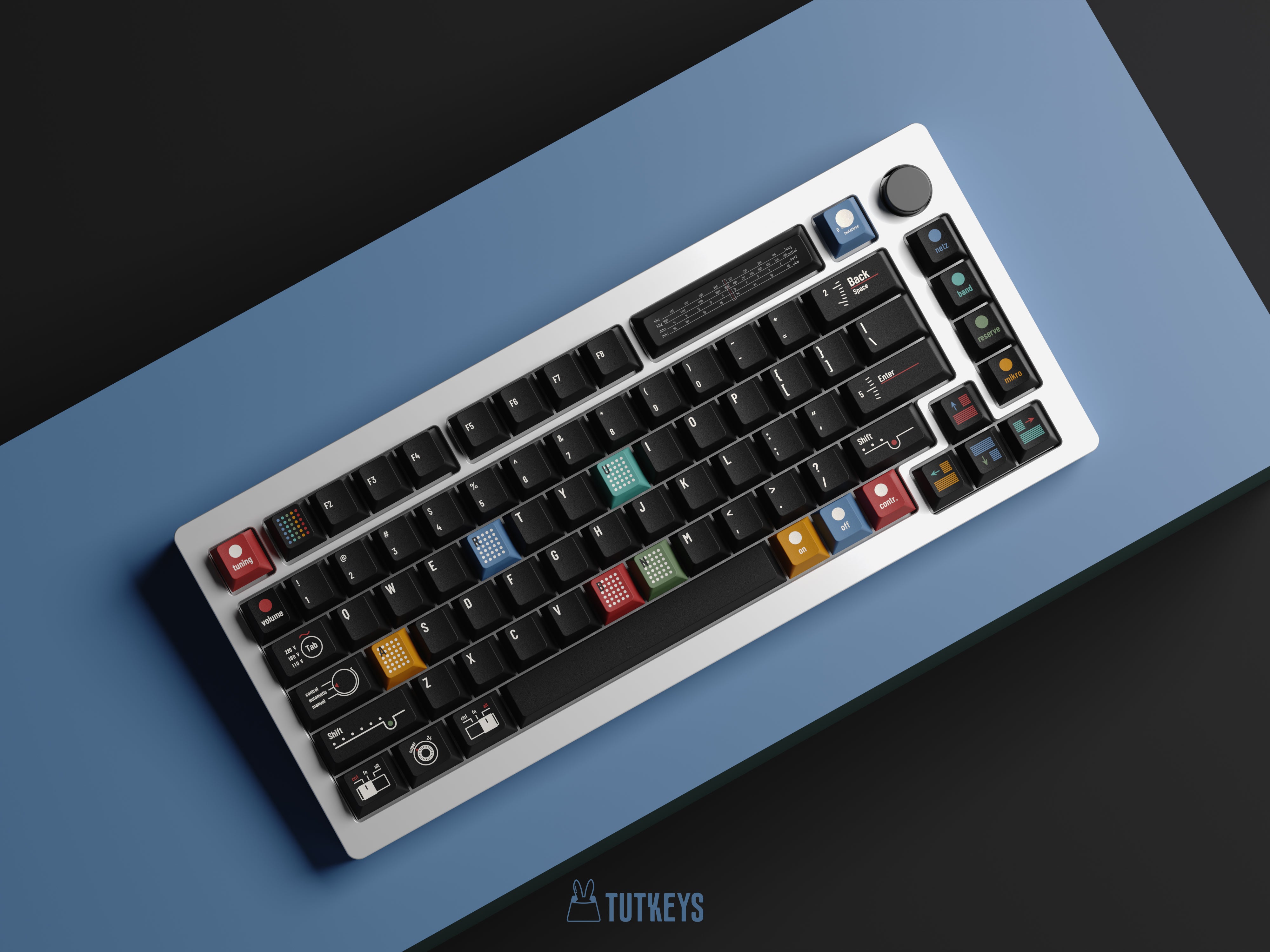 Tutkeys AG1921 DARK Braun Keycap Set