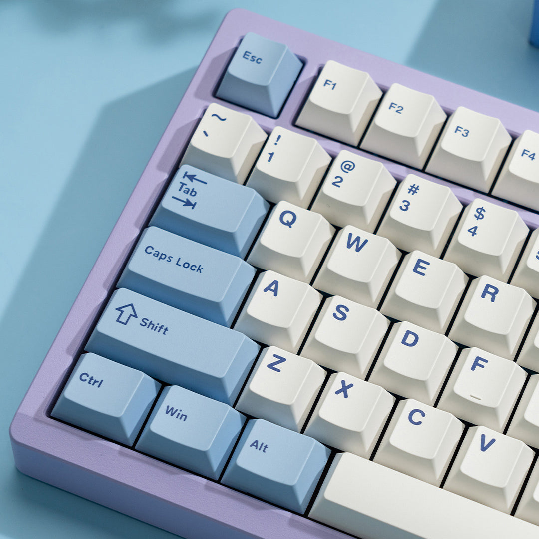 Wuque WS Blue Oasis Keycaps Cherry Profile