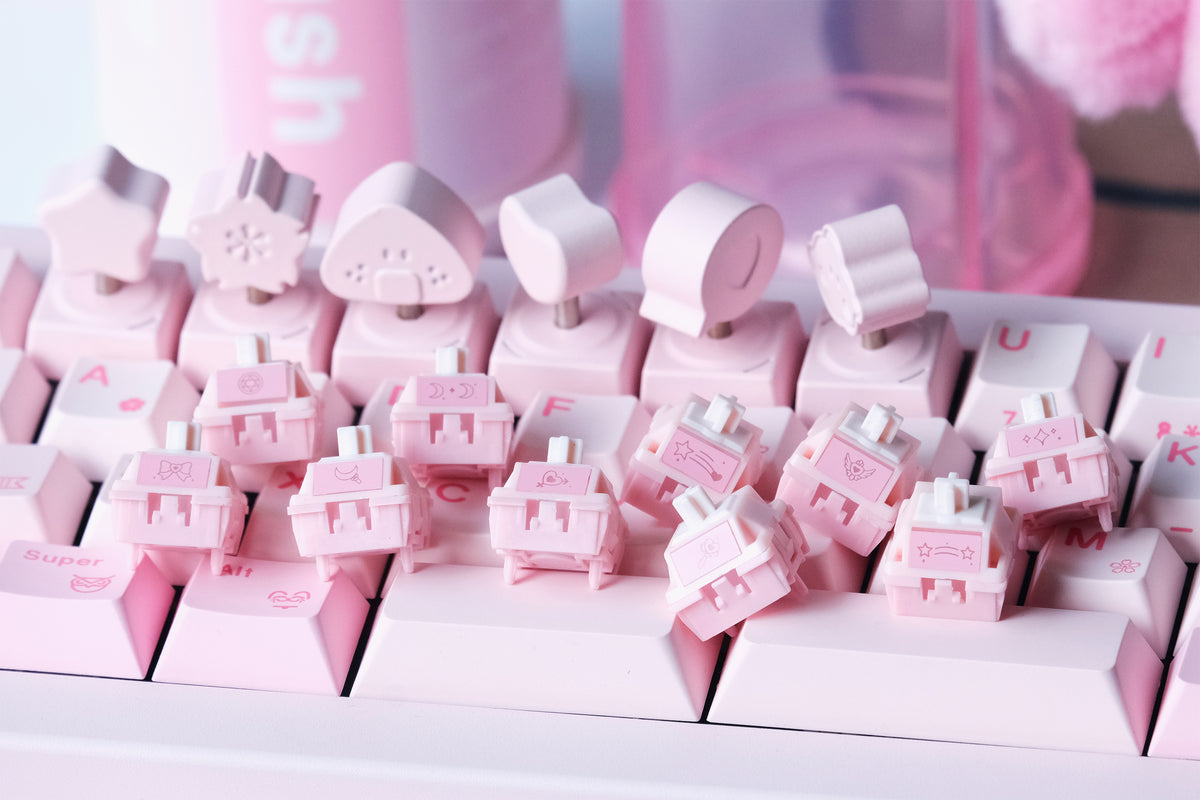 HMX x 80Retros Blush Charm HE Magnetic Linear Switches (10PCS)