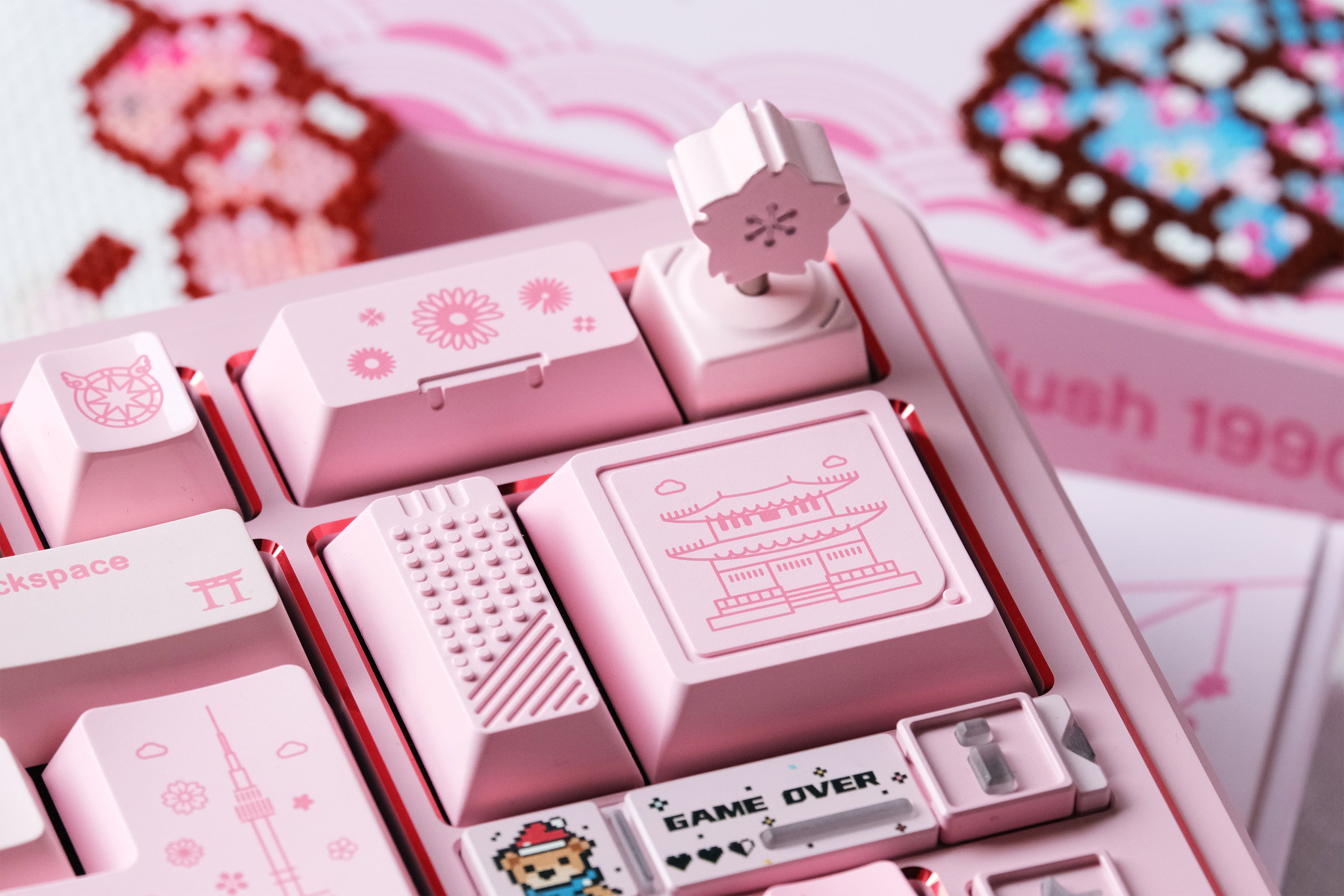 80Retros Blush Artisan Keycap