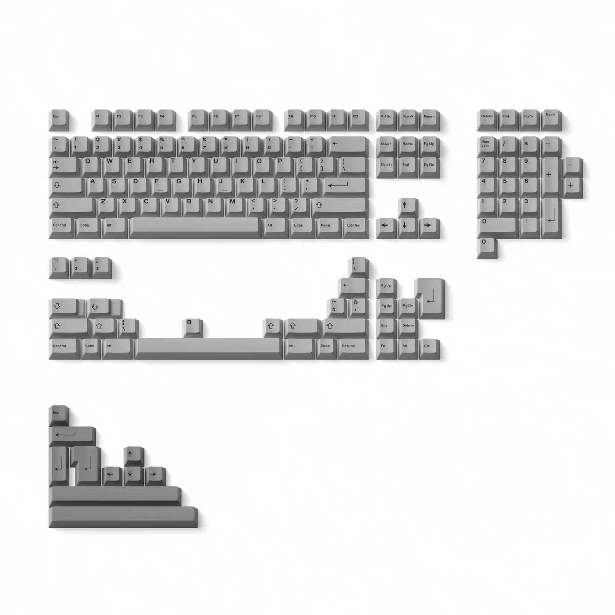 JKDK Lunar Dust PBT Keycap Set
