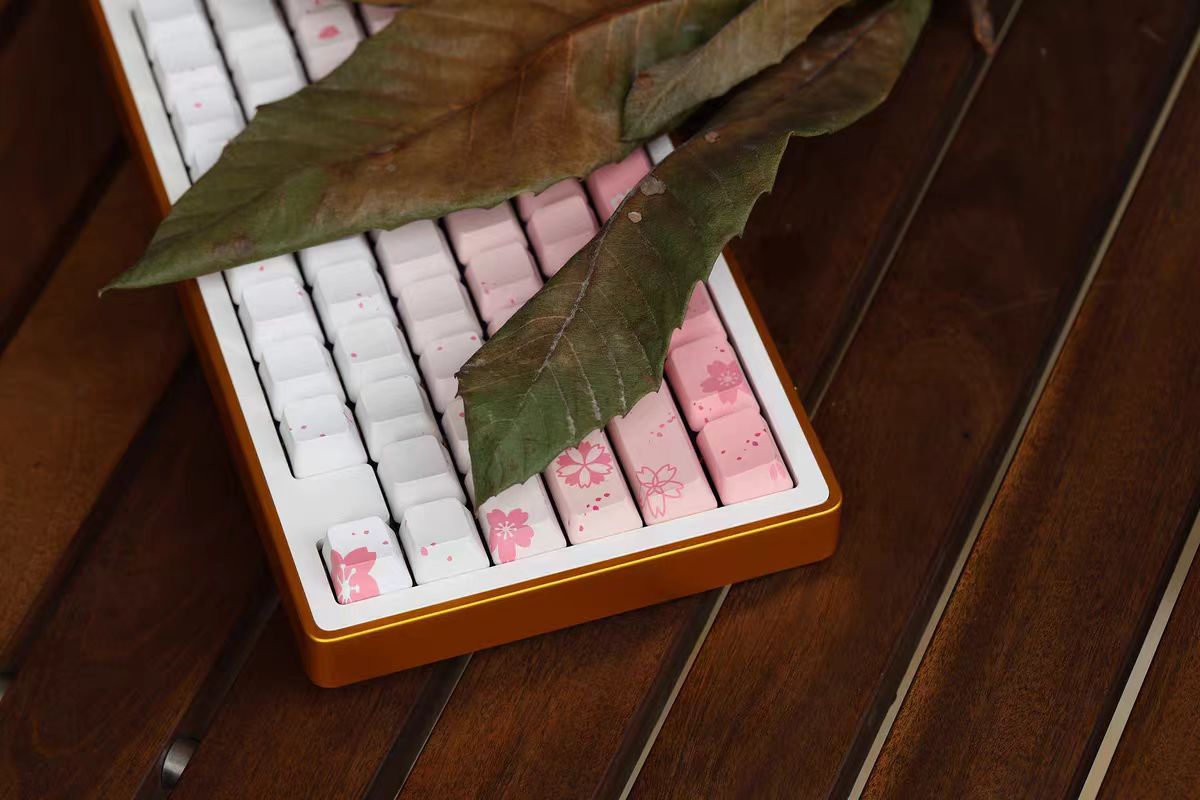 JKDK Sakura Dream Side-Print OEM PBT Keycap Set