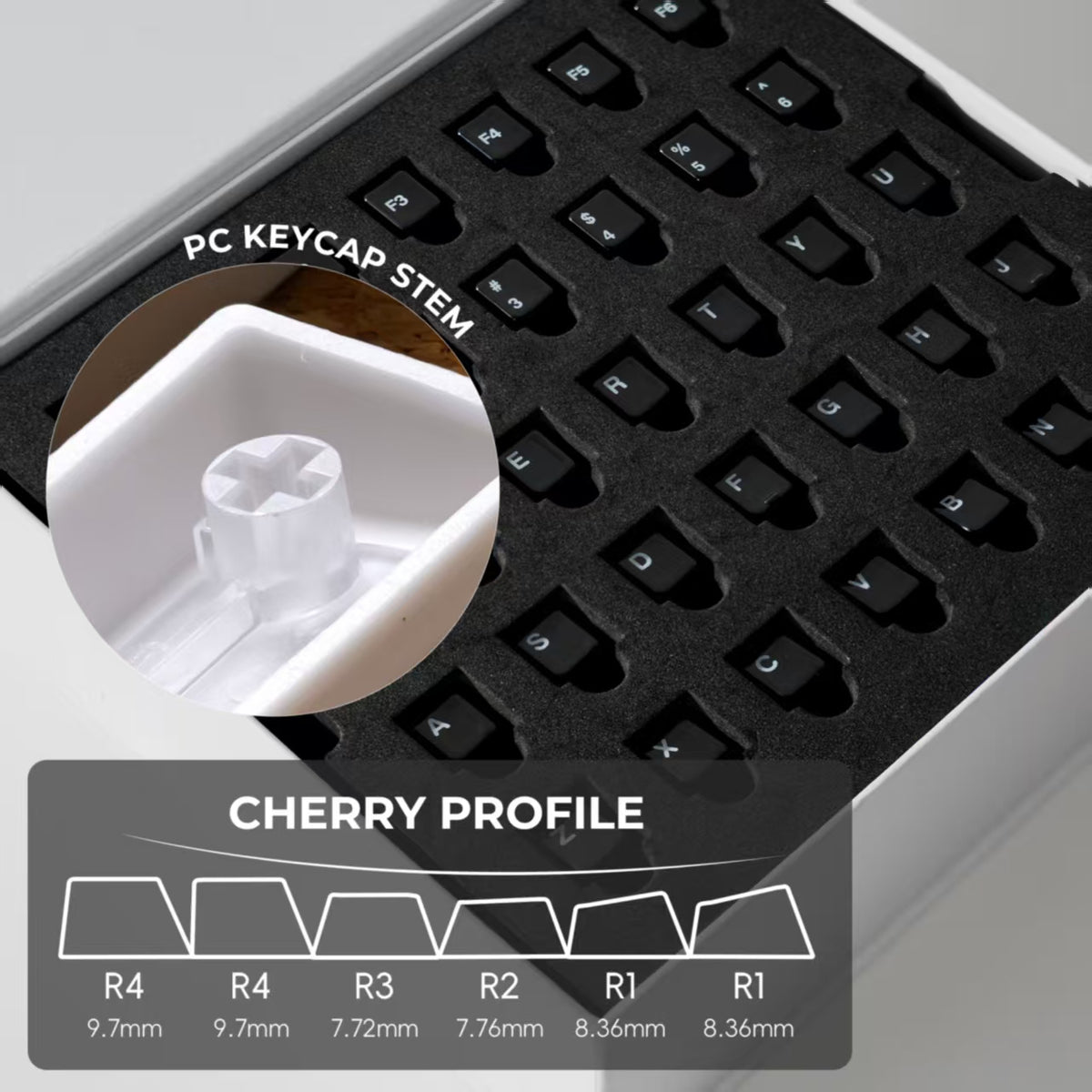 XVX Glaze Ceramic Cherry Profile 120-Key Full Keycap Set