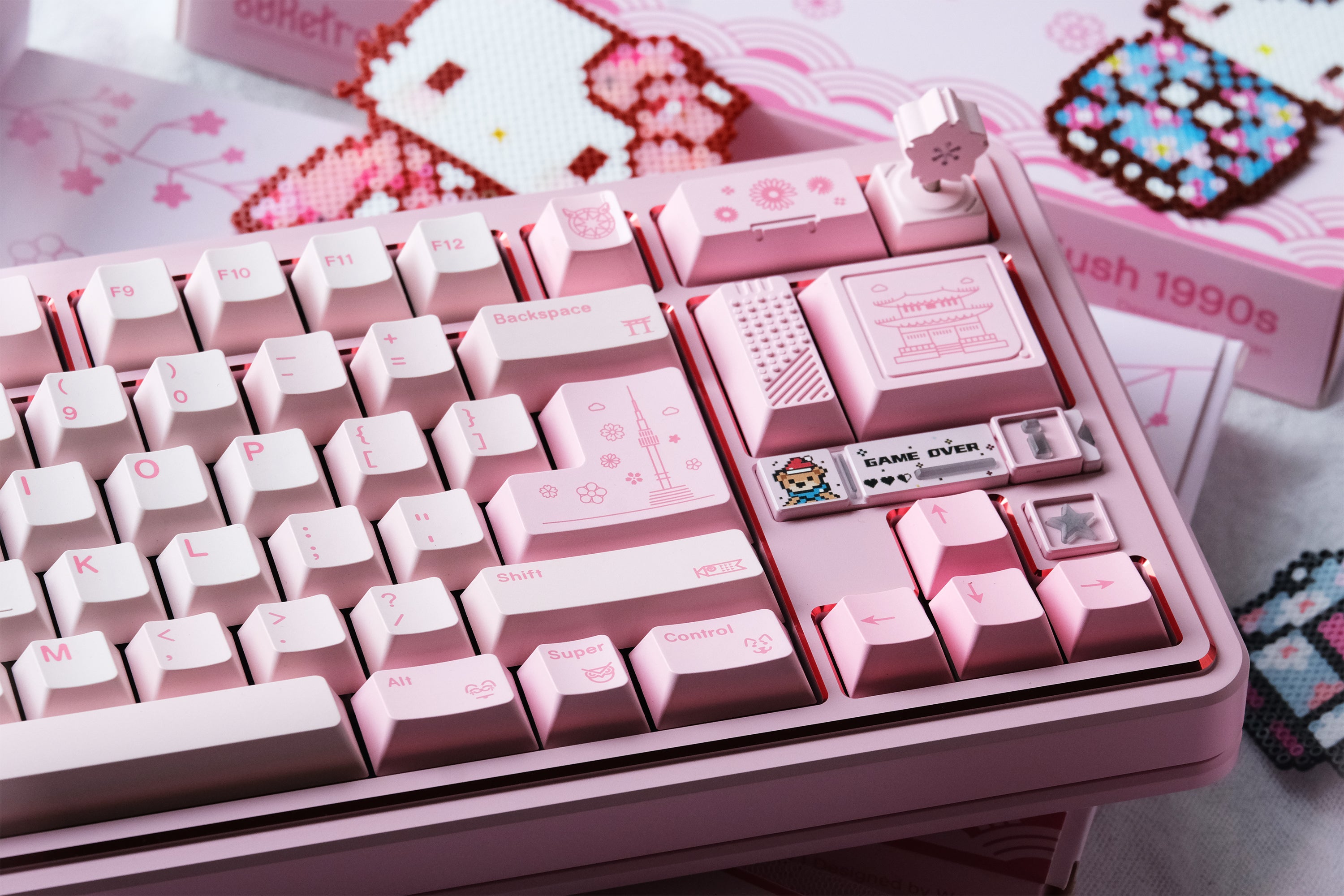 80Retros Blush Artisan Keycap