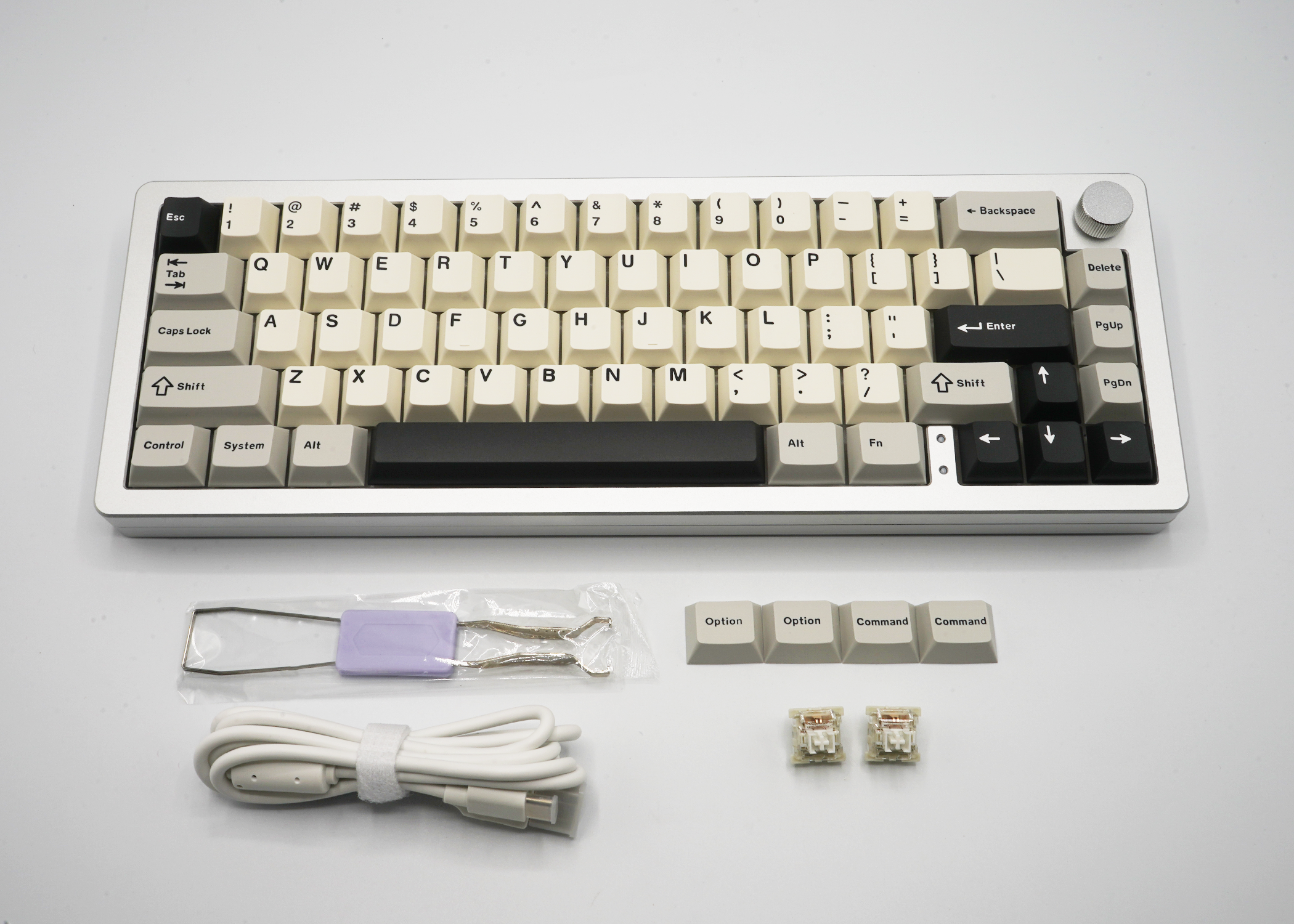 YUNZII AL66 Knob CNC Aluminum Wireless Mechanical Keyboard Pre-built