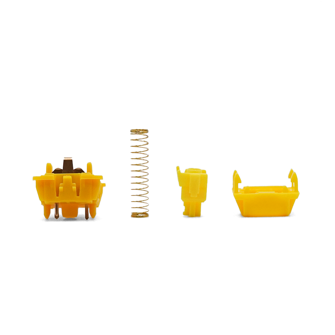 Gateron Cap V2 Golden Yellow Linear Switches
