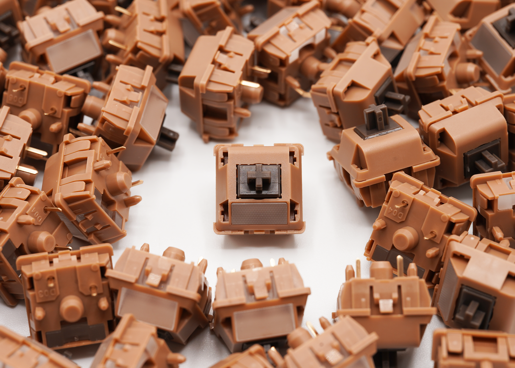 Durock Mocha Silk Linear Switches tactile