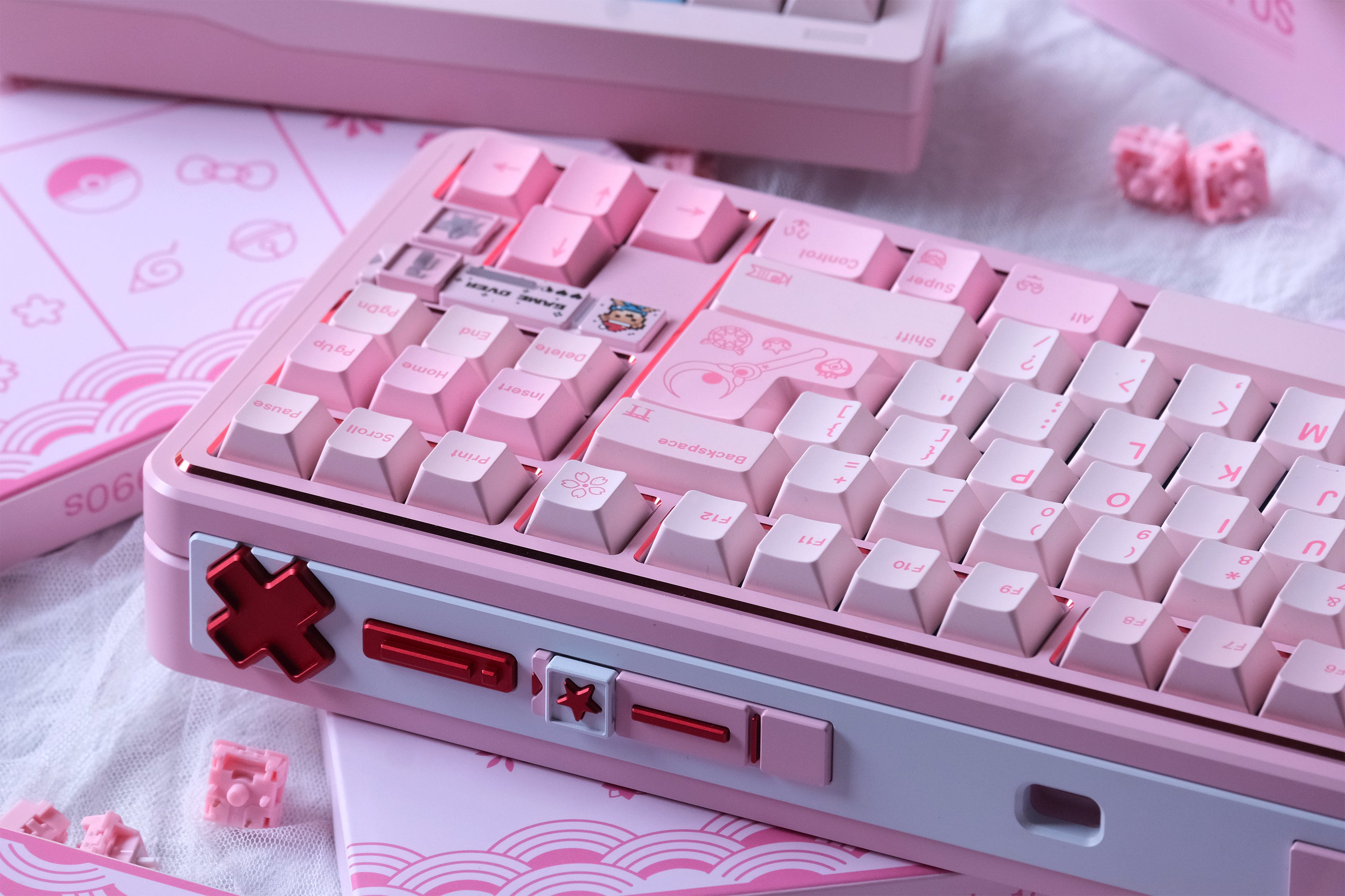 80Retros (South Korea) Blush 1990s OEM Profile PBT Keycap Set