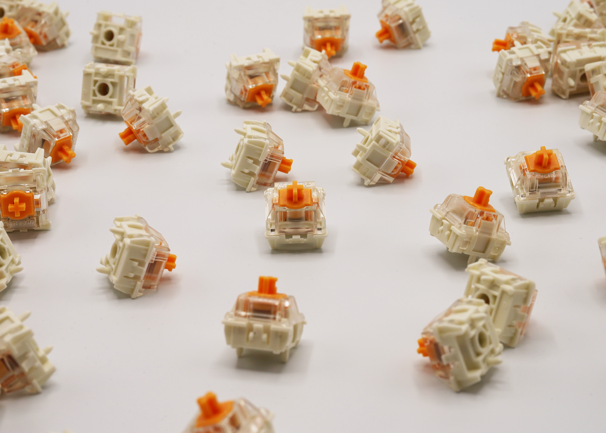 Gateron KS-20 Dual-rail Magnetic Orange Linear Switches