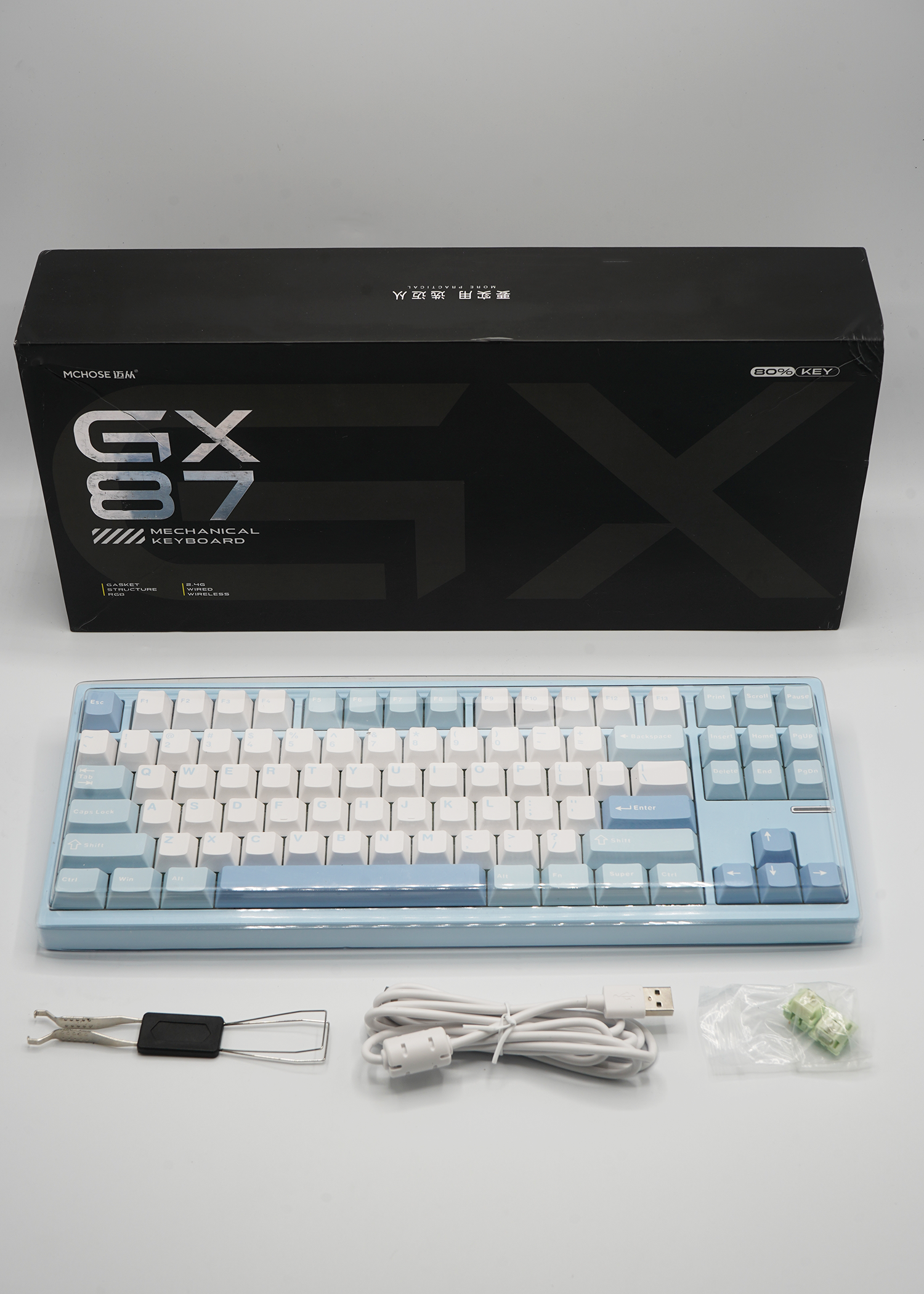 MCHOSE GX87 Aluminum Custom Mechanical Keyboard