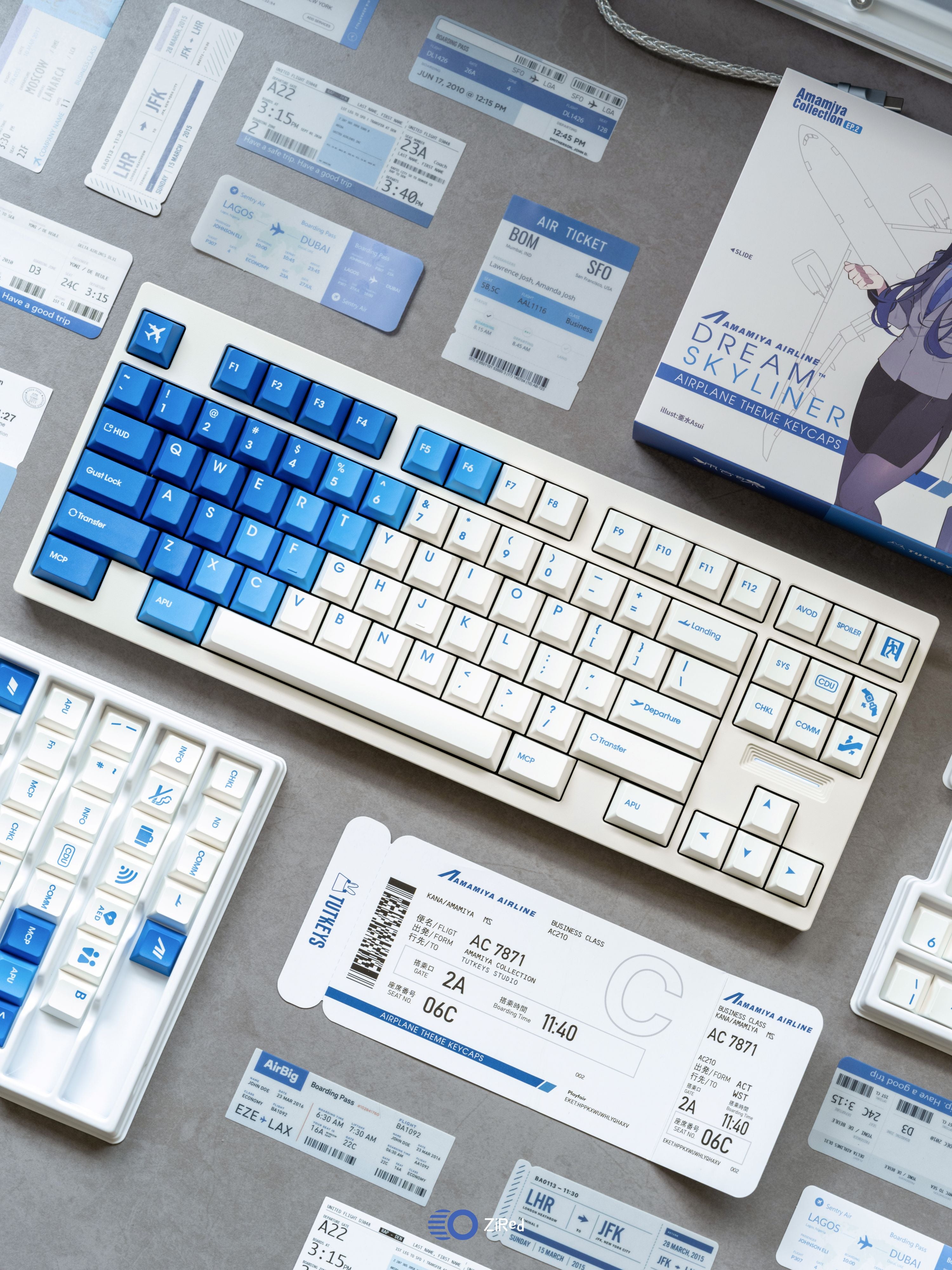 Tutkeys Dream kyliner Keycaps - PBT Cherry Profile Full Set