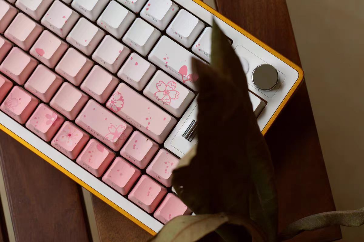 JKDK Sakura Dream Side-Print OEM PBT Keycap Set