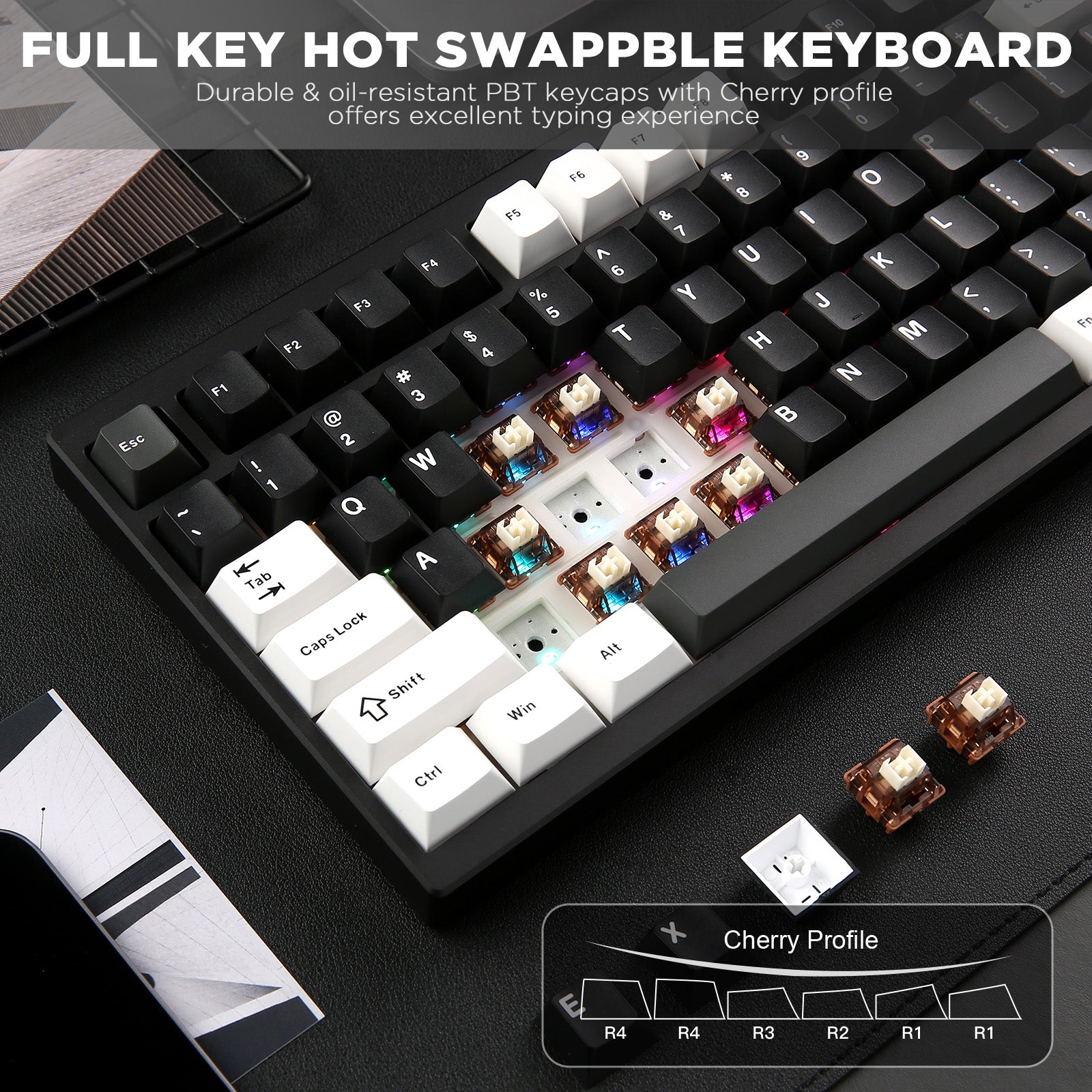 YUNZII AL80 QMK/VIA Aluminum LCD Mechanical Keyboard