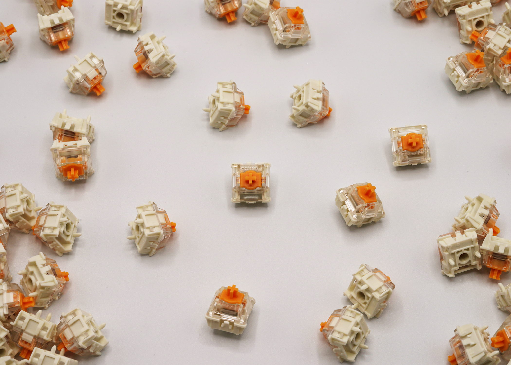 Gateron KS-20 Dual-rail Magnetic Orange Linear Switches