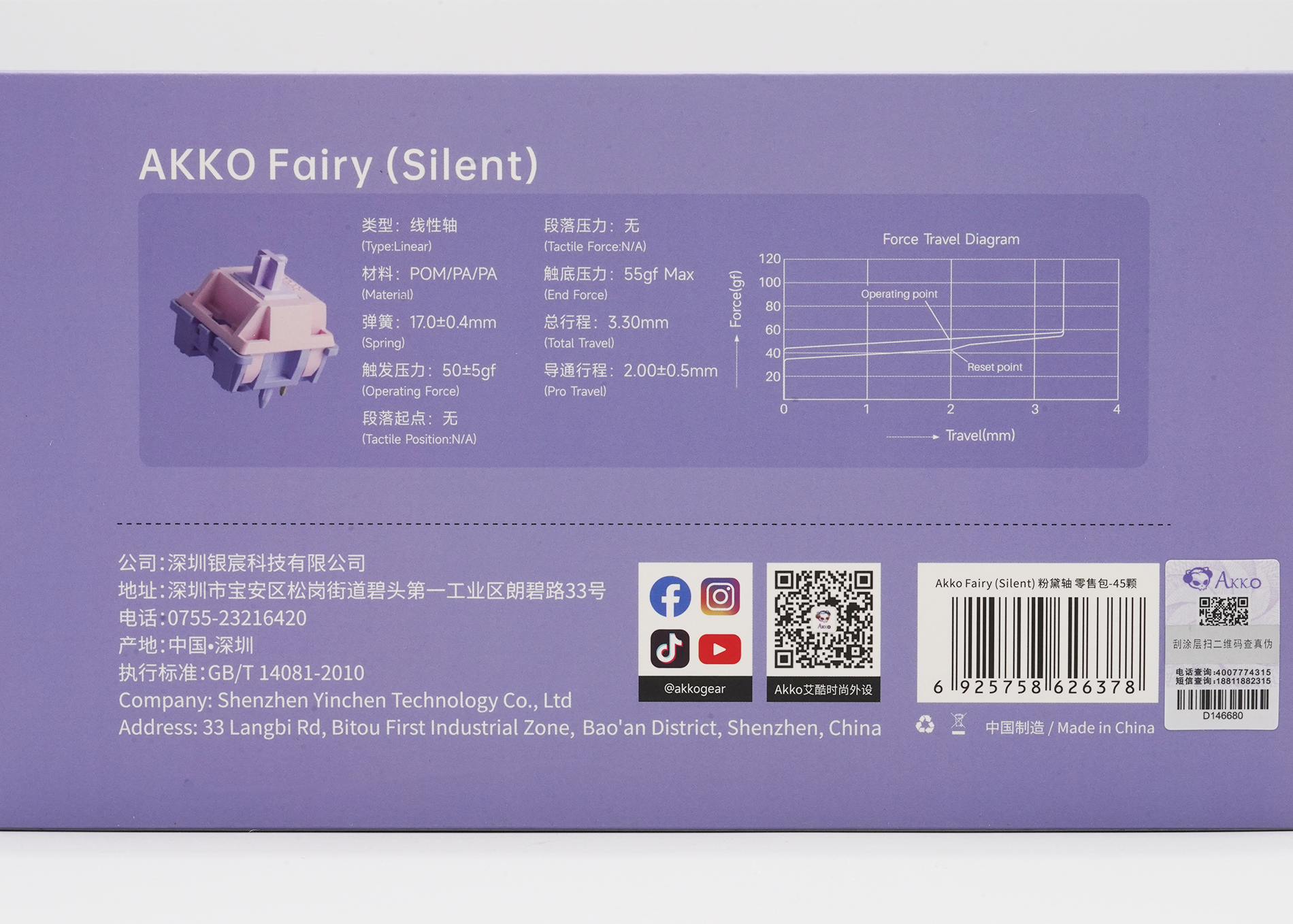 Akko Fairy Silent box