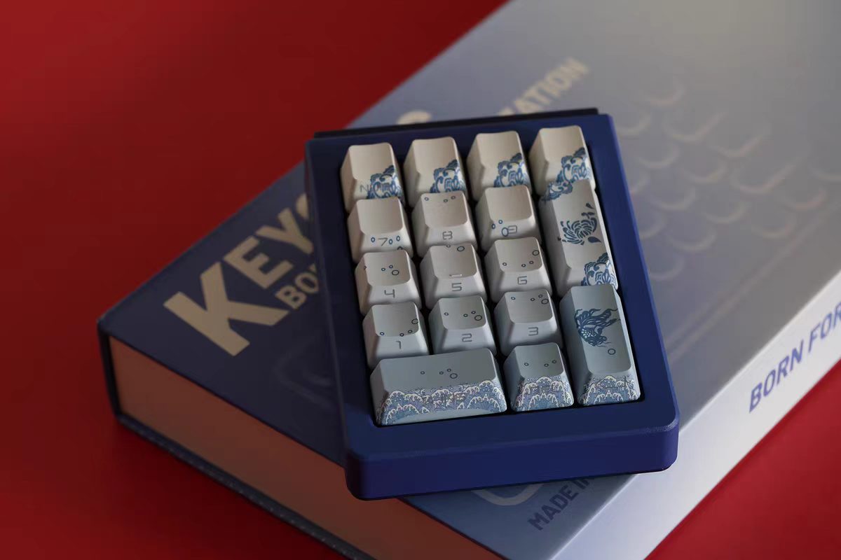 JKDK ZenQuil Ocean Side-Print OEM PBT Keycap Set