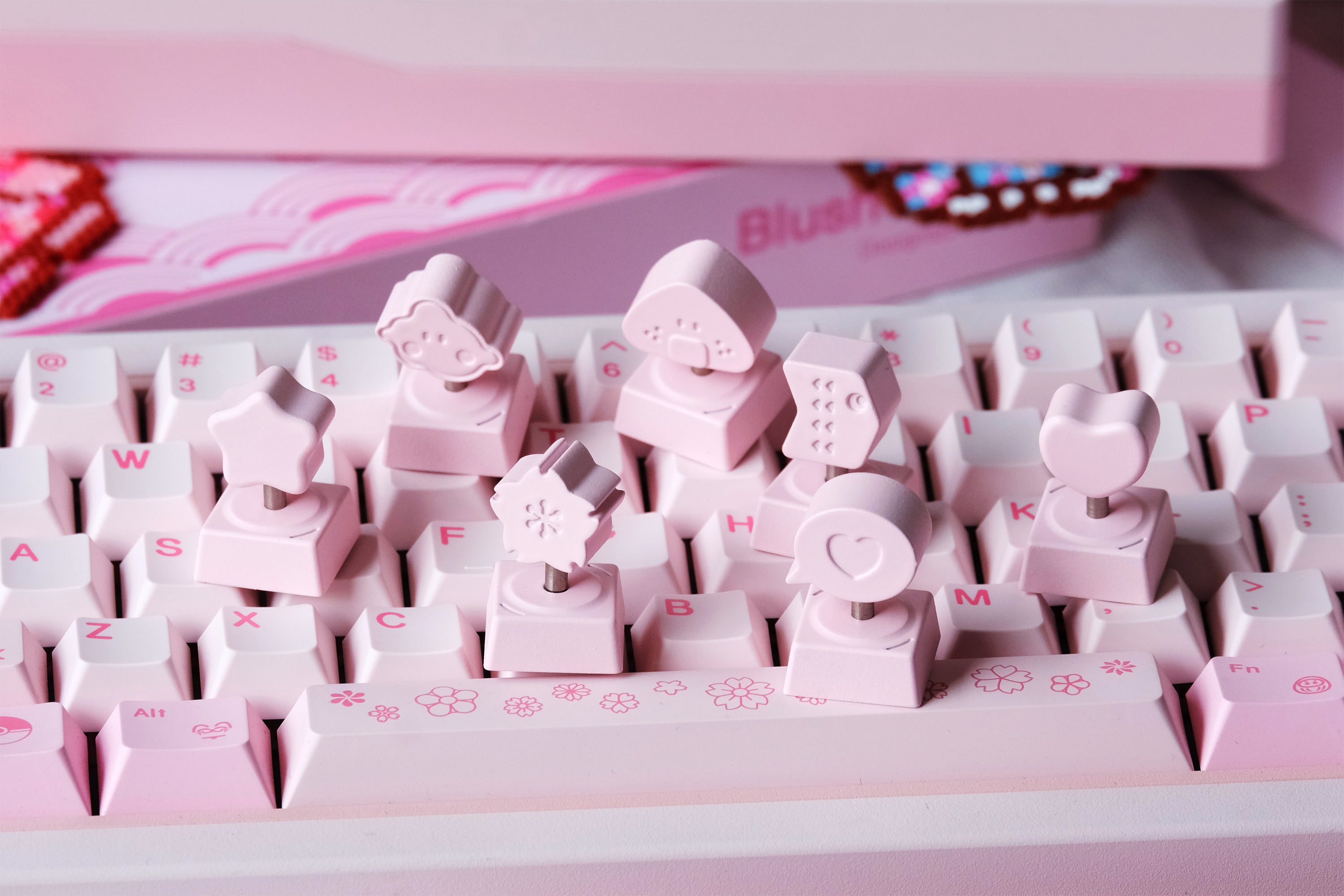 80Retros Blush Artisan Keycap