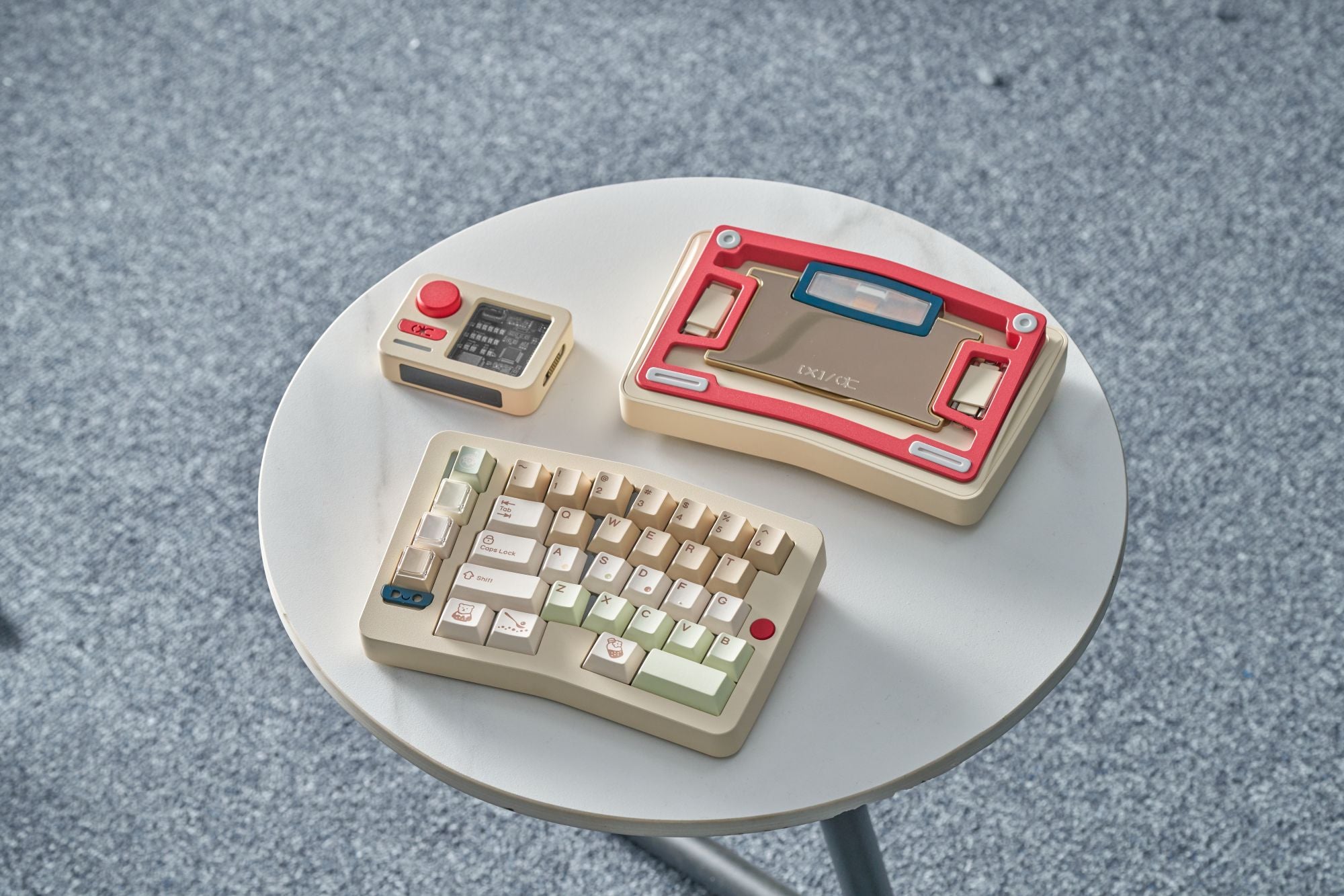 Qwertykeys QK Pearl Milk Tea Keycap Set – Cherry Profile PBT Dye-Sub Keycaps