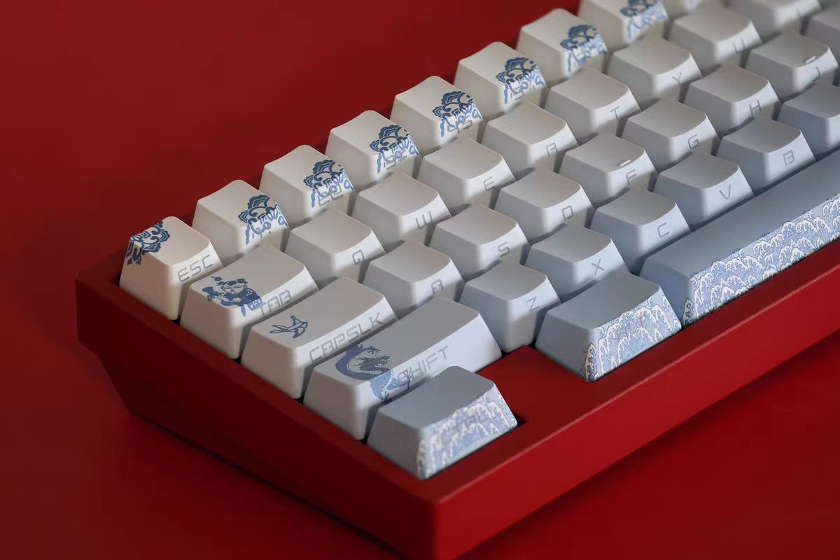 JKDK ZenQuil Ocean Side-Print OEM PBT Keycap Set