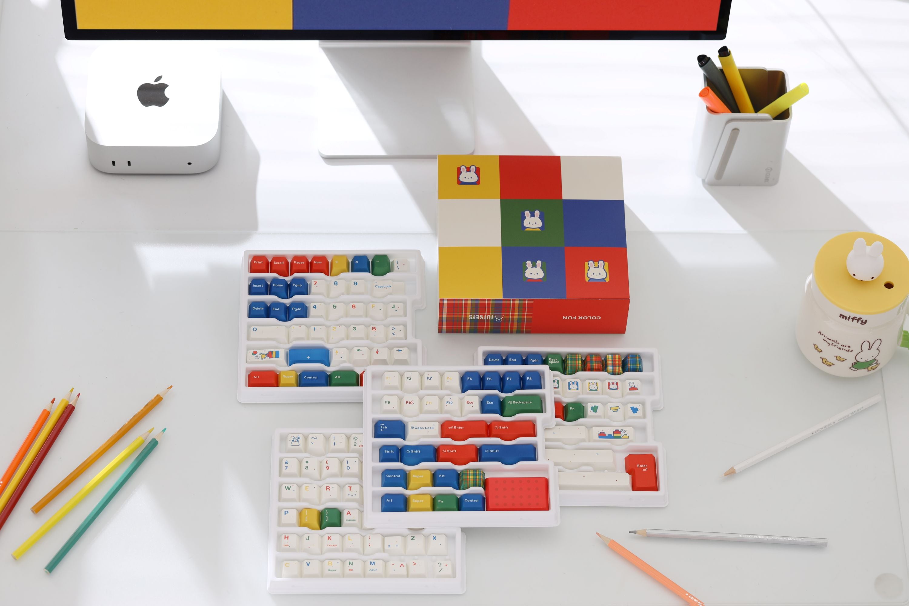 Tutkeys Color Fun Keycaps - PBT Cherry Profile All in One Set (Copy)