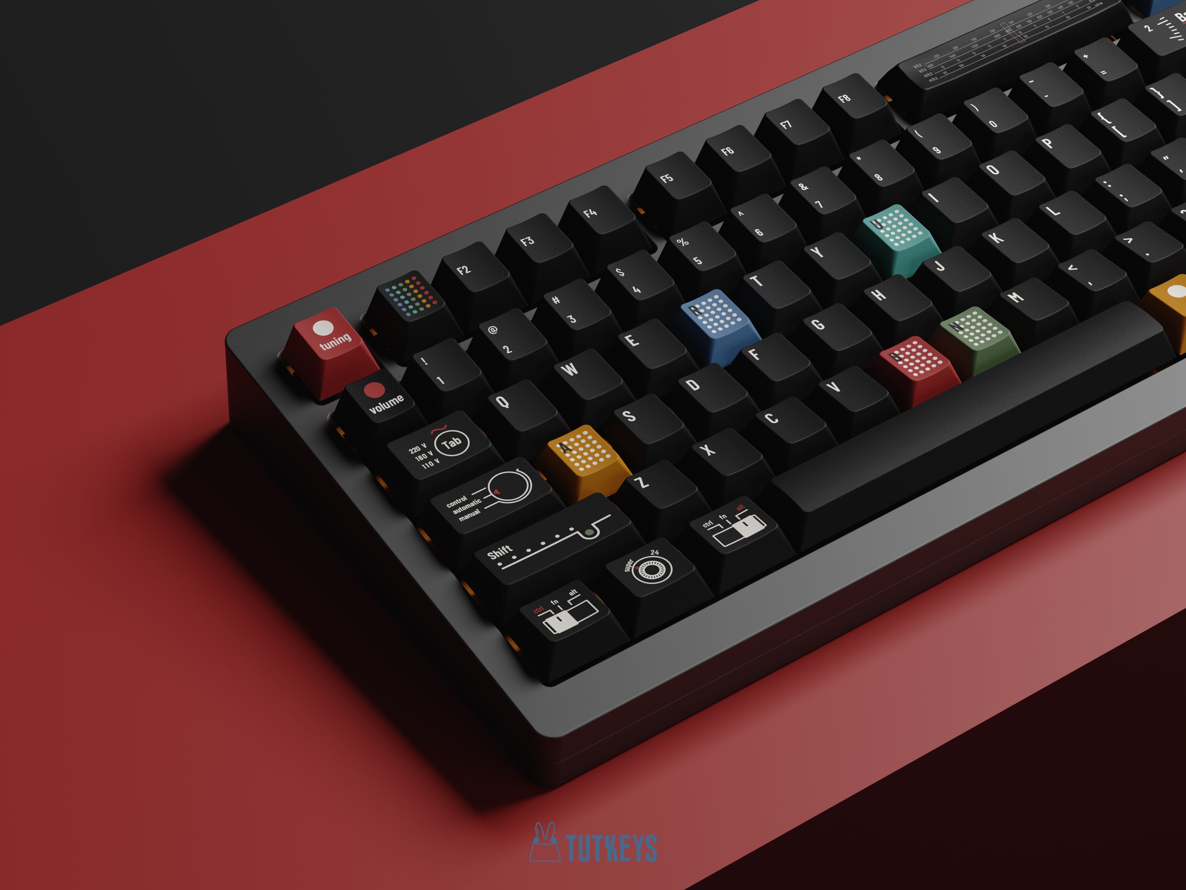 Tutkeys AG1921 DARK Braun Keycap Set