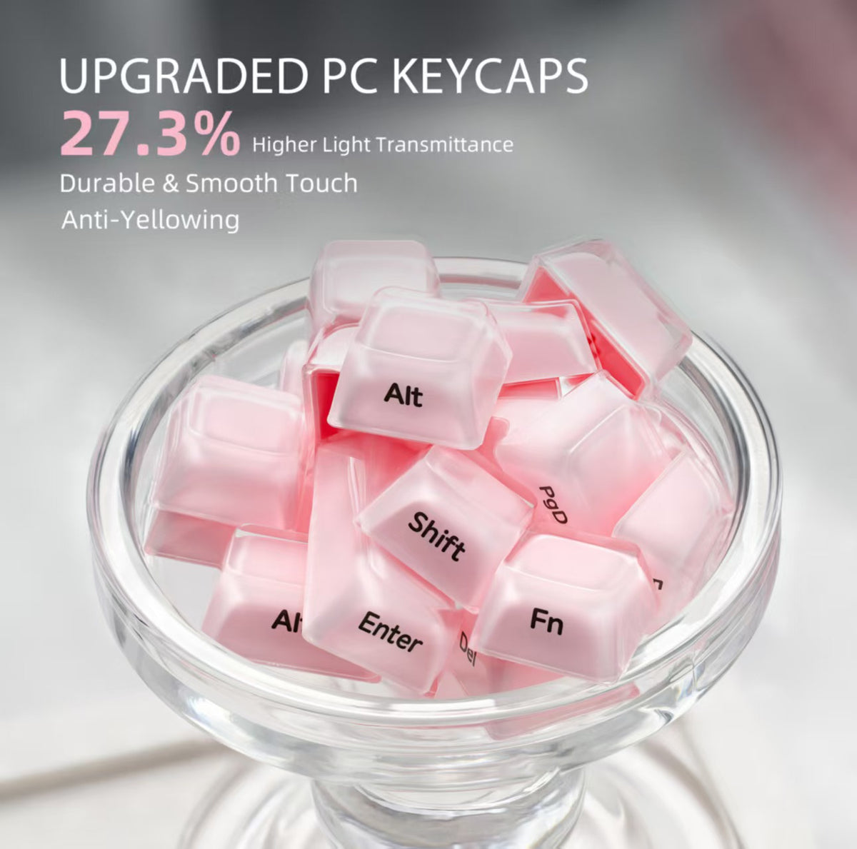 XVX Jelly R2 Side-Printed Translucent MDA Profile 122-Key Keycap Set