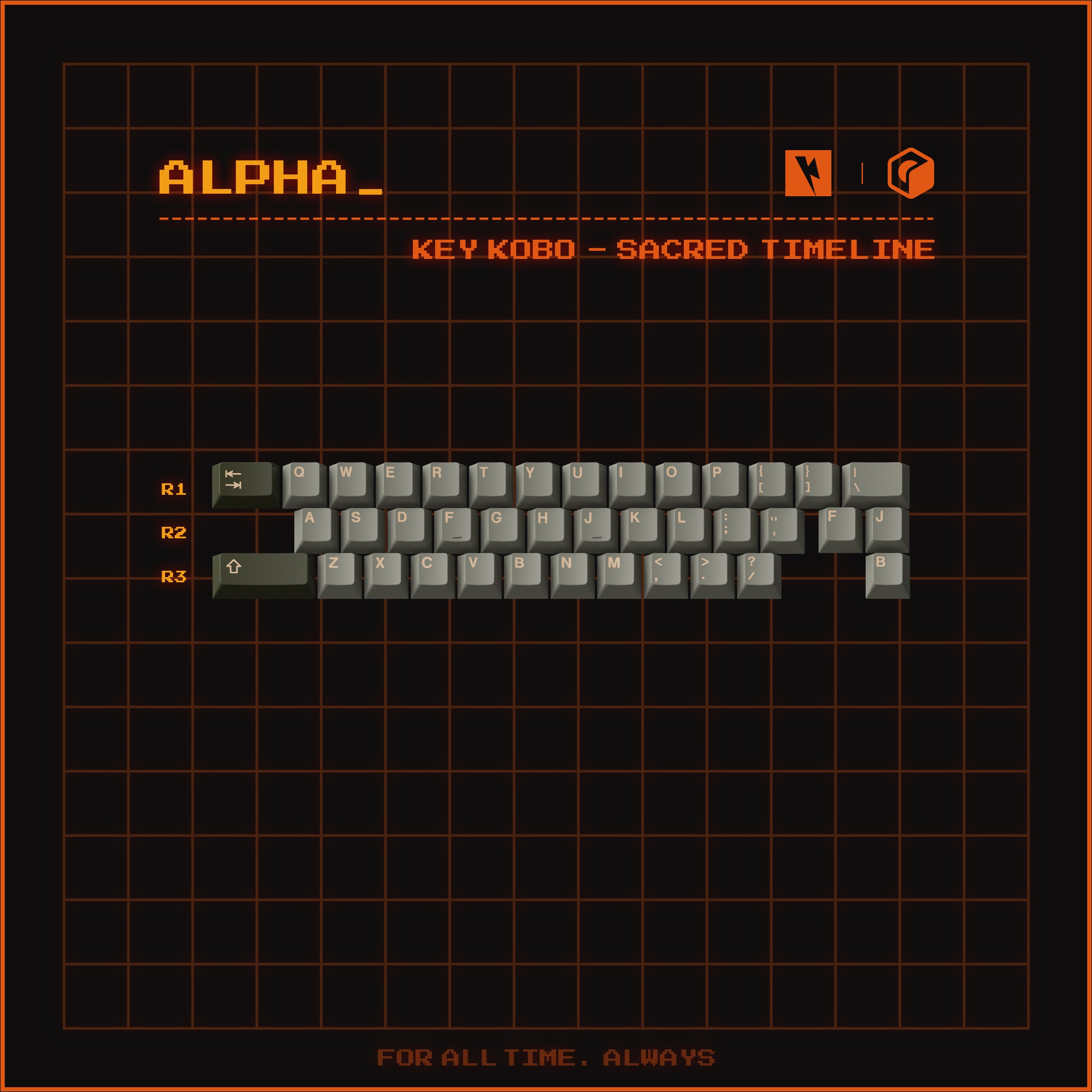 Keykobo Sacred Timeline ABS Double-shot Keycap Set