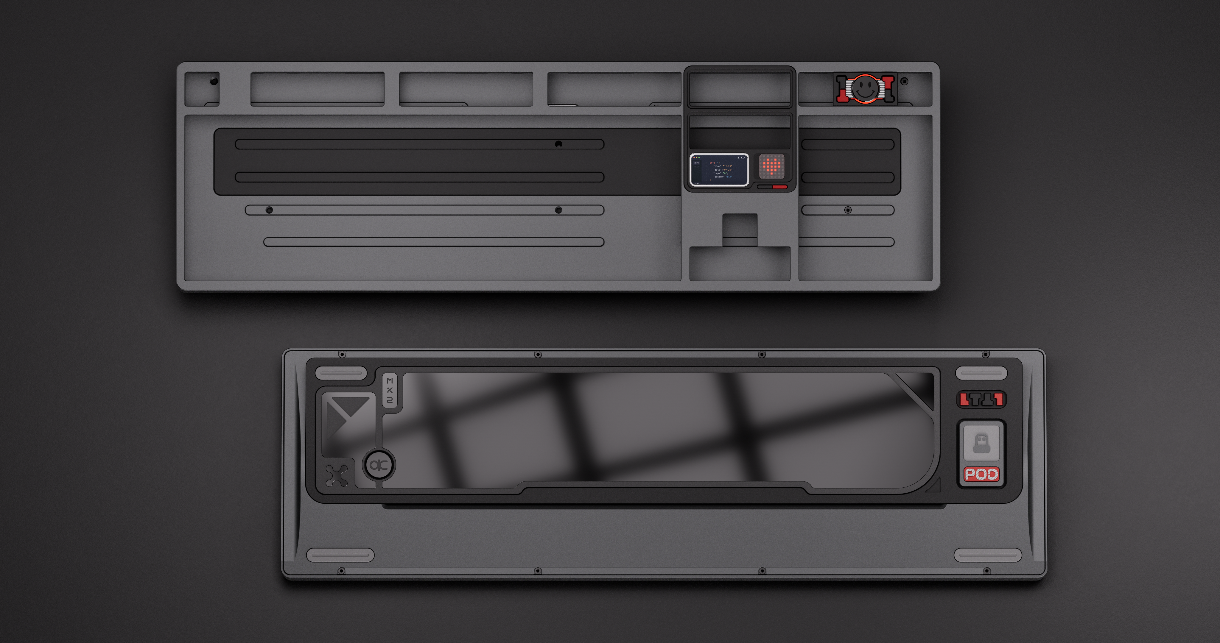 Qwertykeys QK101 Keyboard grey