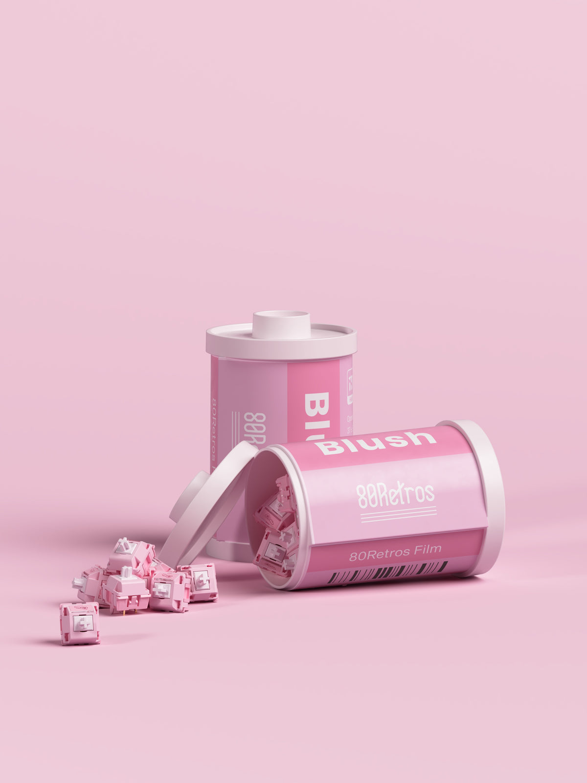 80Retros x HMX Blush Charm Linear Switches