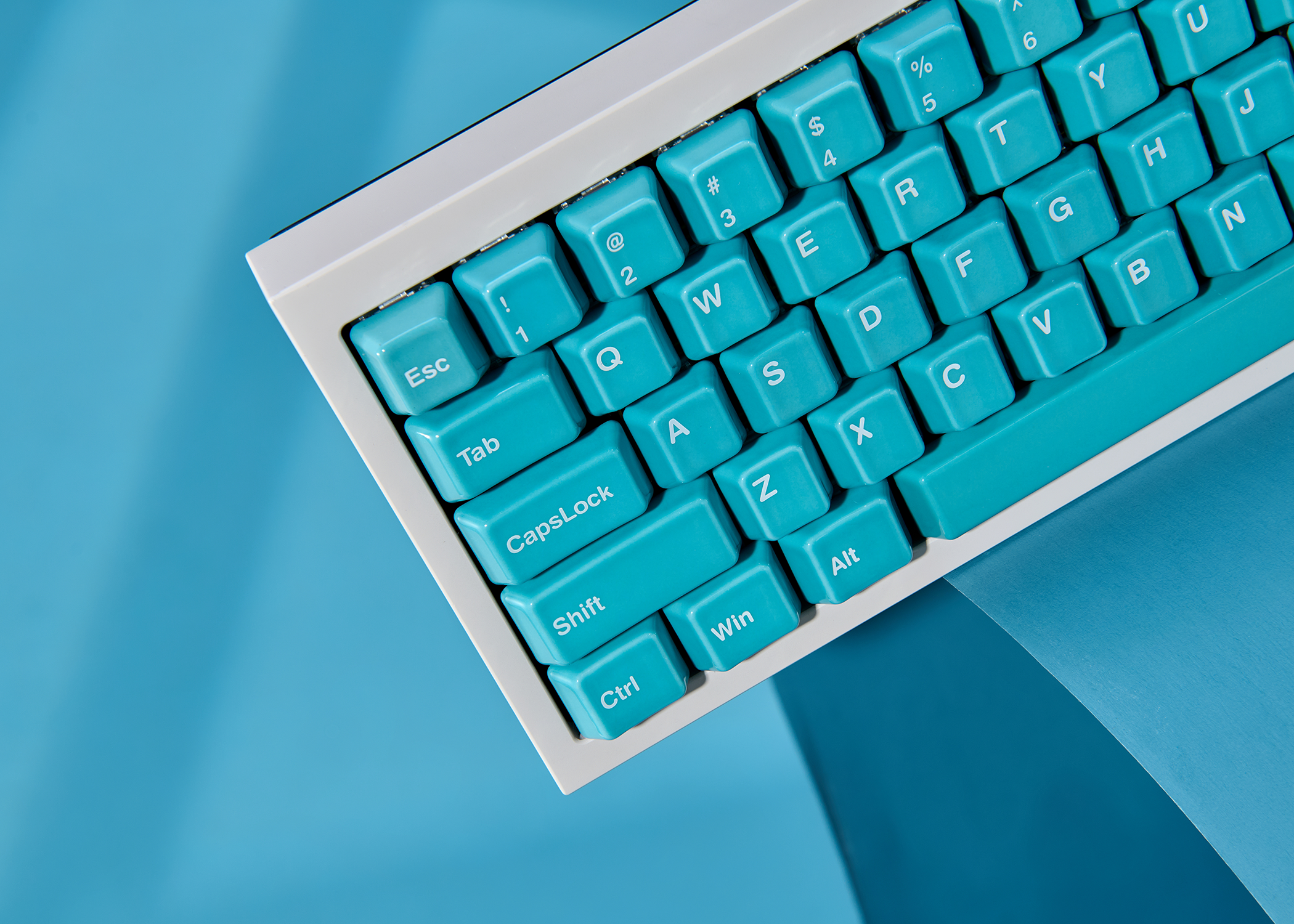 Cerakey Ceramic Keycap Full Set V2 - Canal Blue