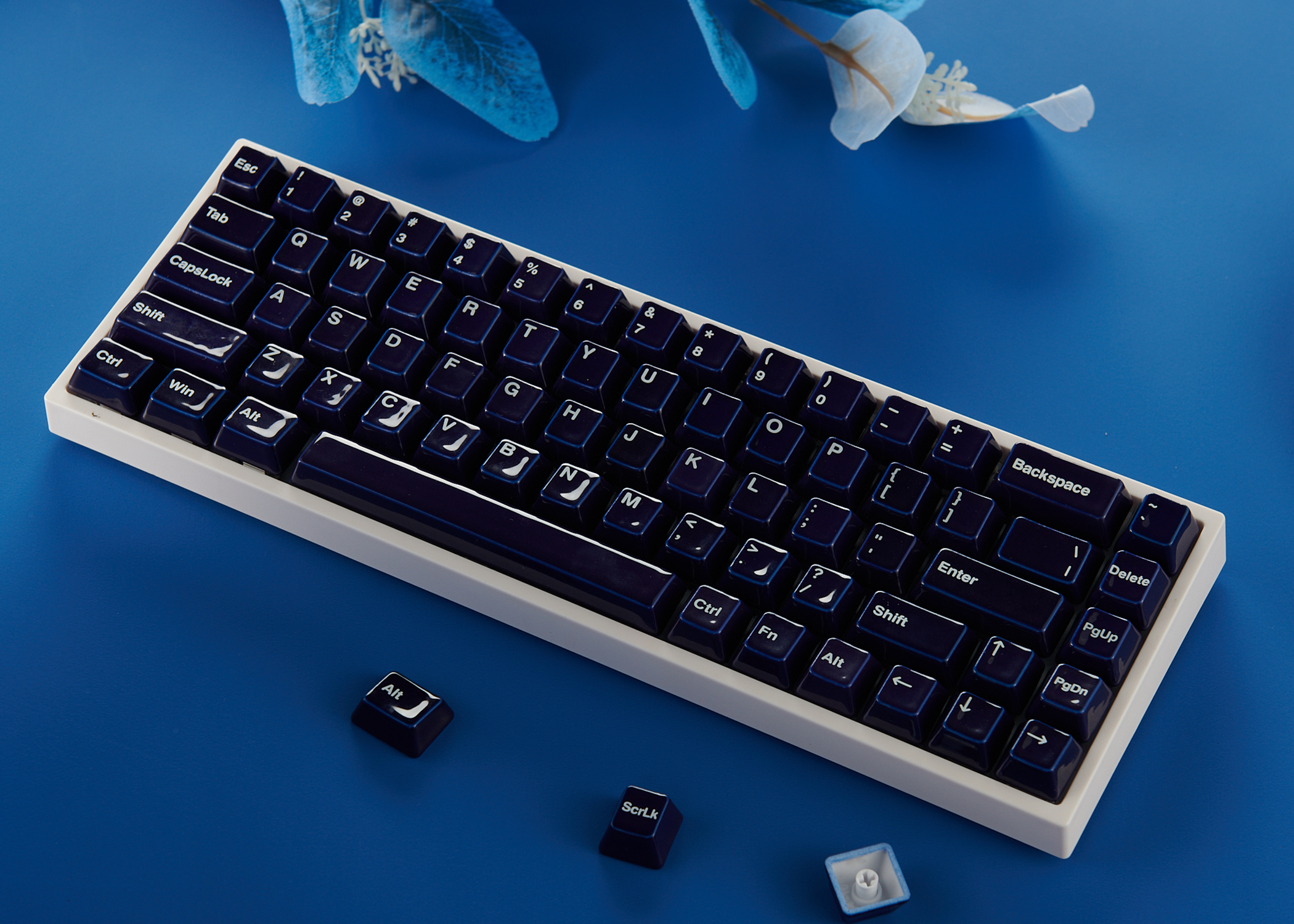 Cerakey Ceramic Keycap Full Set V2 - Indigo