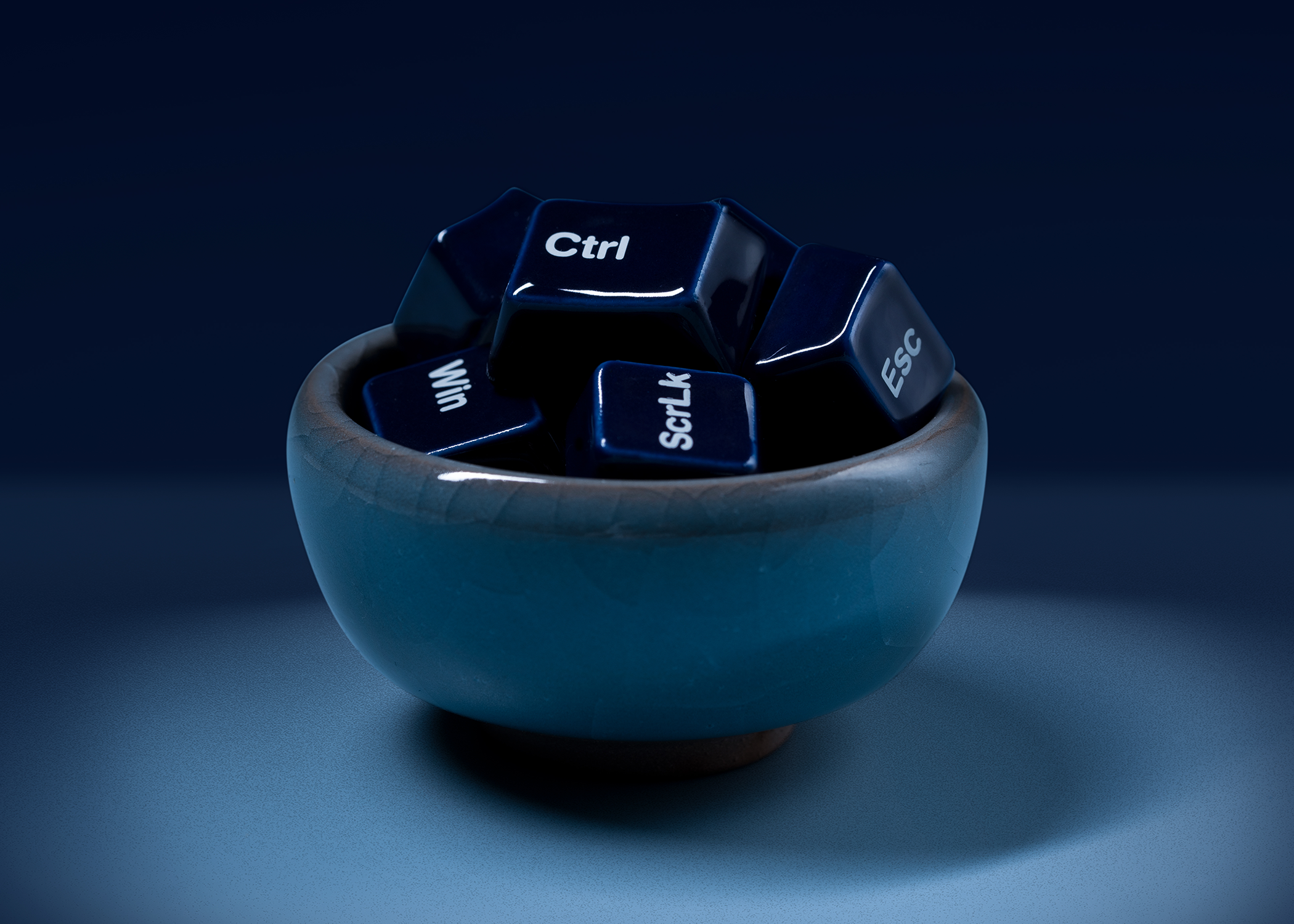 Cerakey Ceramic Keycap Full Set V2 - Indigo