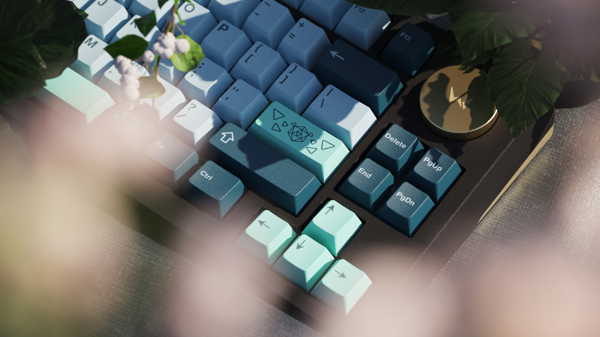 WS Entwined Flowers Keycaps Doubleshot PBT Cherry Profile