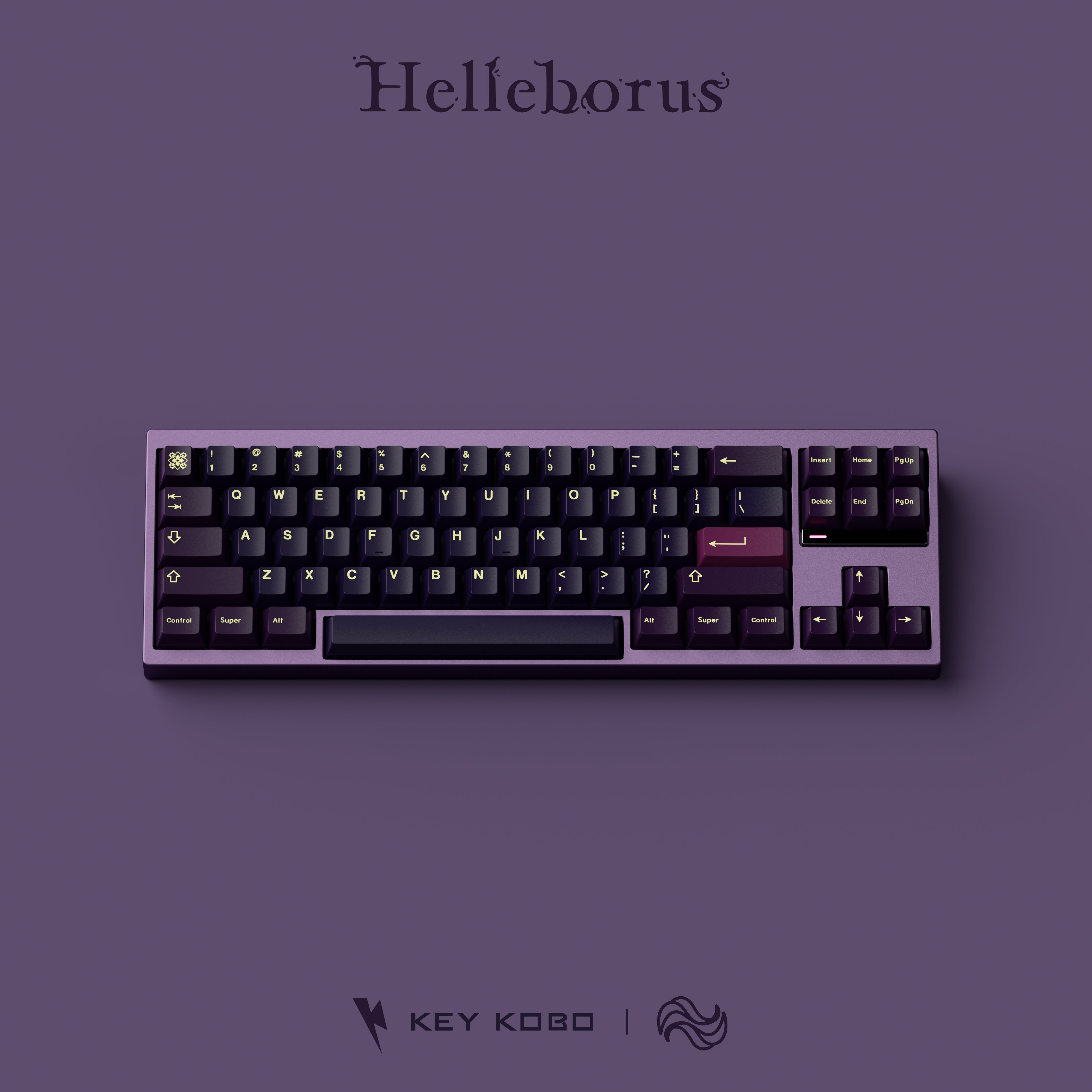 Keykobo Helleborus ABS Double-shot Keycap Set