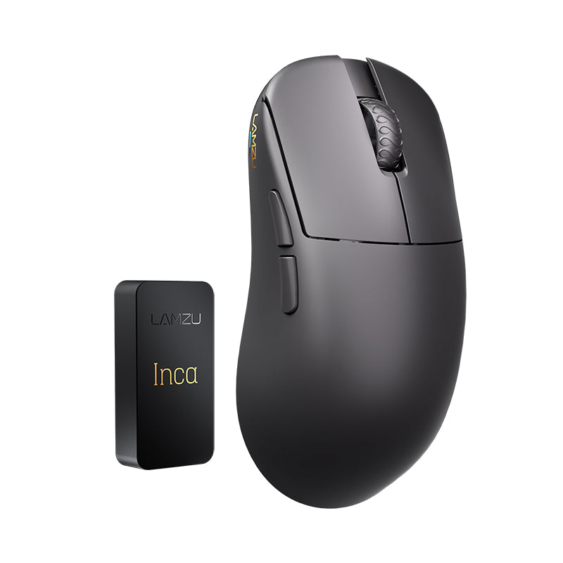 Lamzu Inca 8K Ultra Lightweight Wireless Gaming Mouse, Black