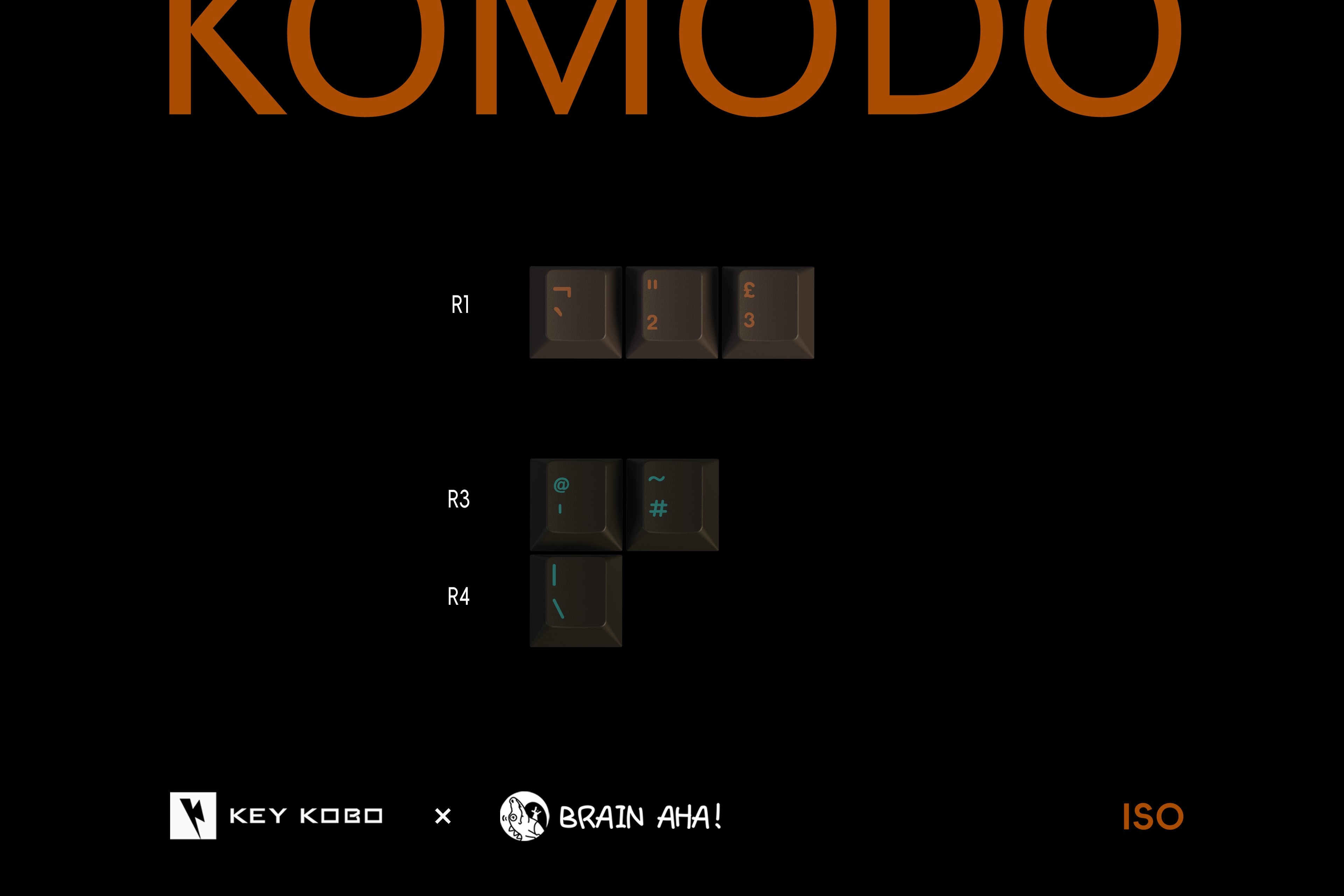 Keykobo Komodo ABS Double-shot Keycap Set
