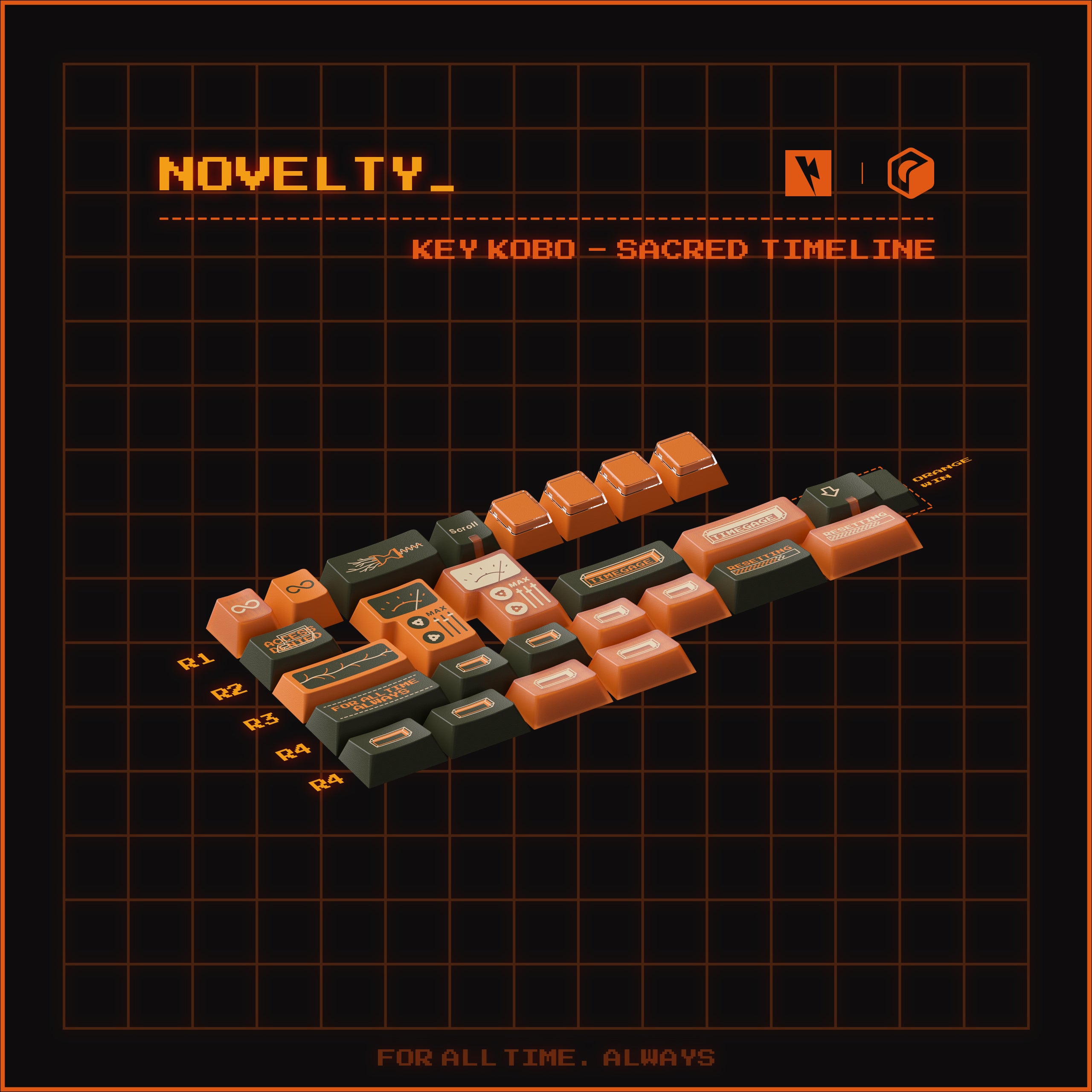 Keykobo Sacred Timeline ABS Double-shot Keycap Set