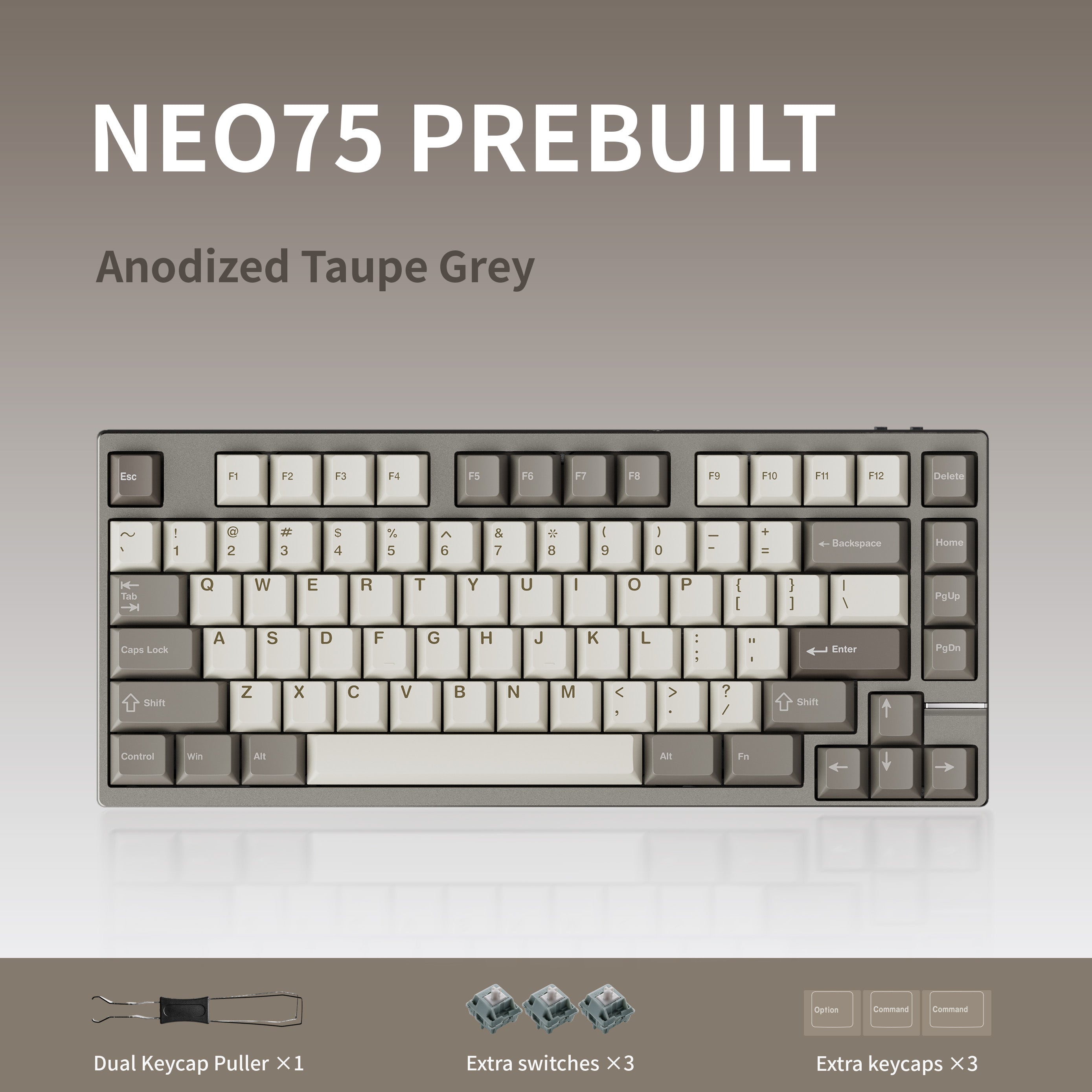 Neo75 Prebuilt Keyboard 75% Layout Mechanical Keyboard – LumeKeebs