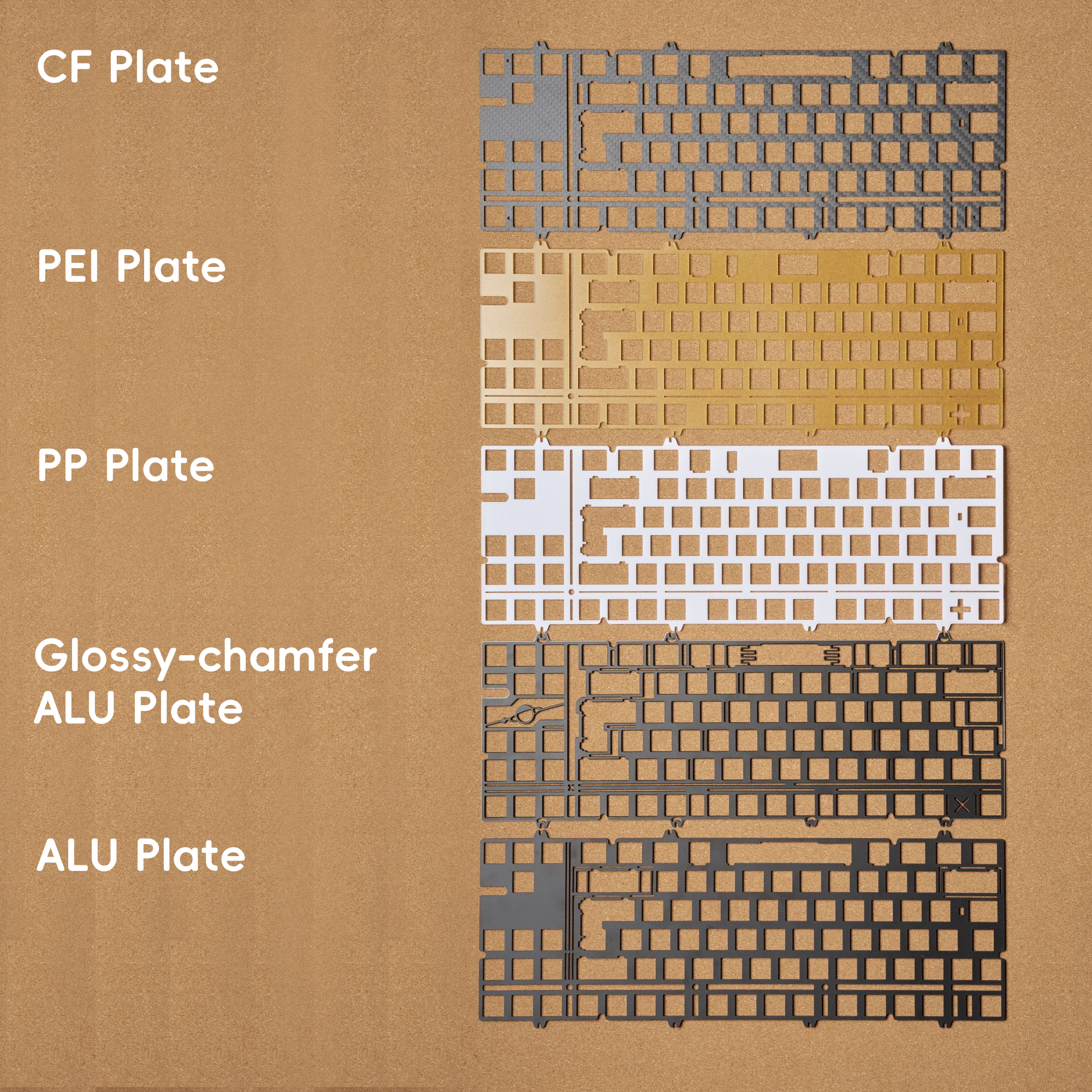 Qwertykeys Neo80 Cu PCB, Plate & Extra Parts Accessories